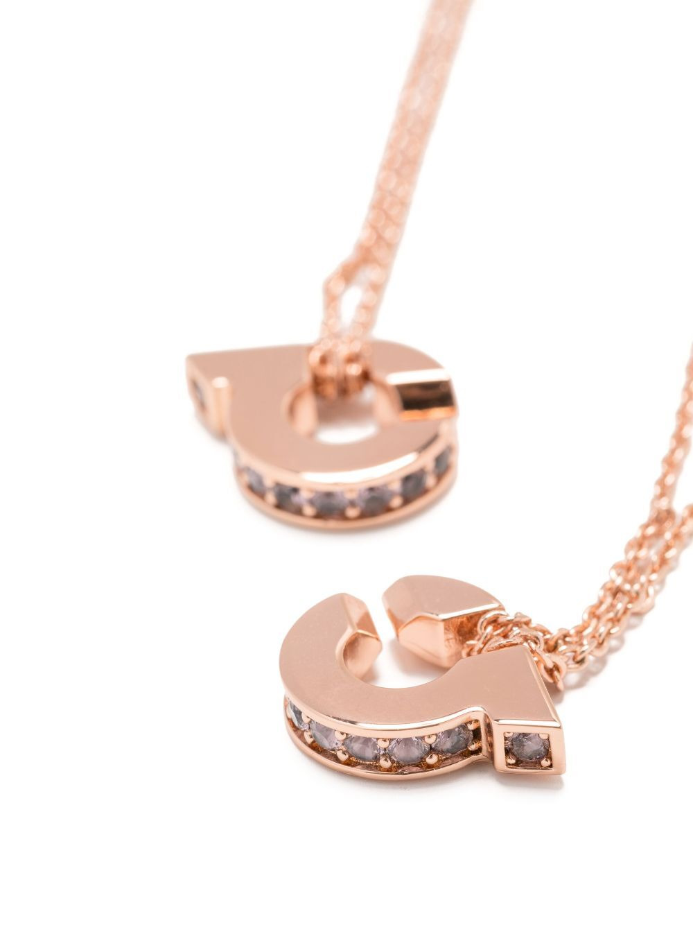 Ferragamo Women Double Gancini Pendant Necklace - 2