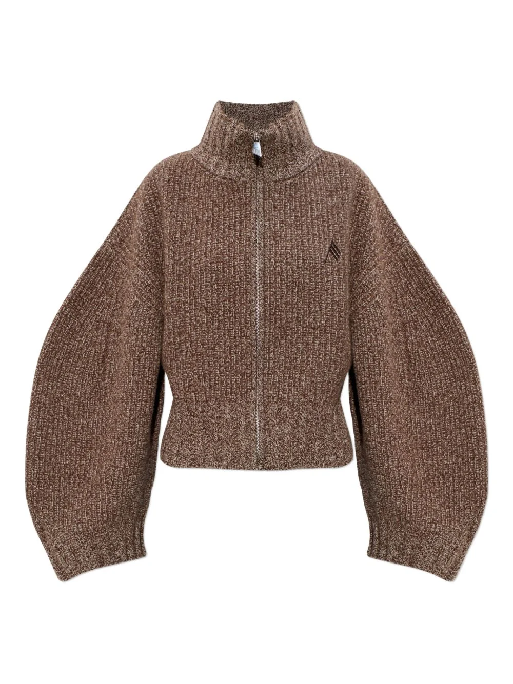 mélange-effect cardigan - 1