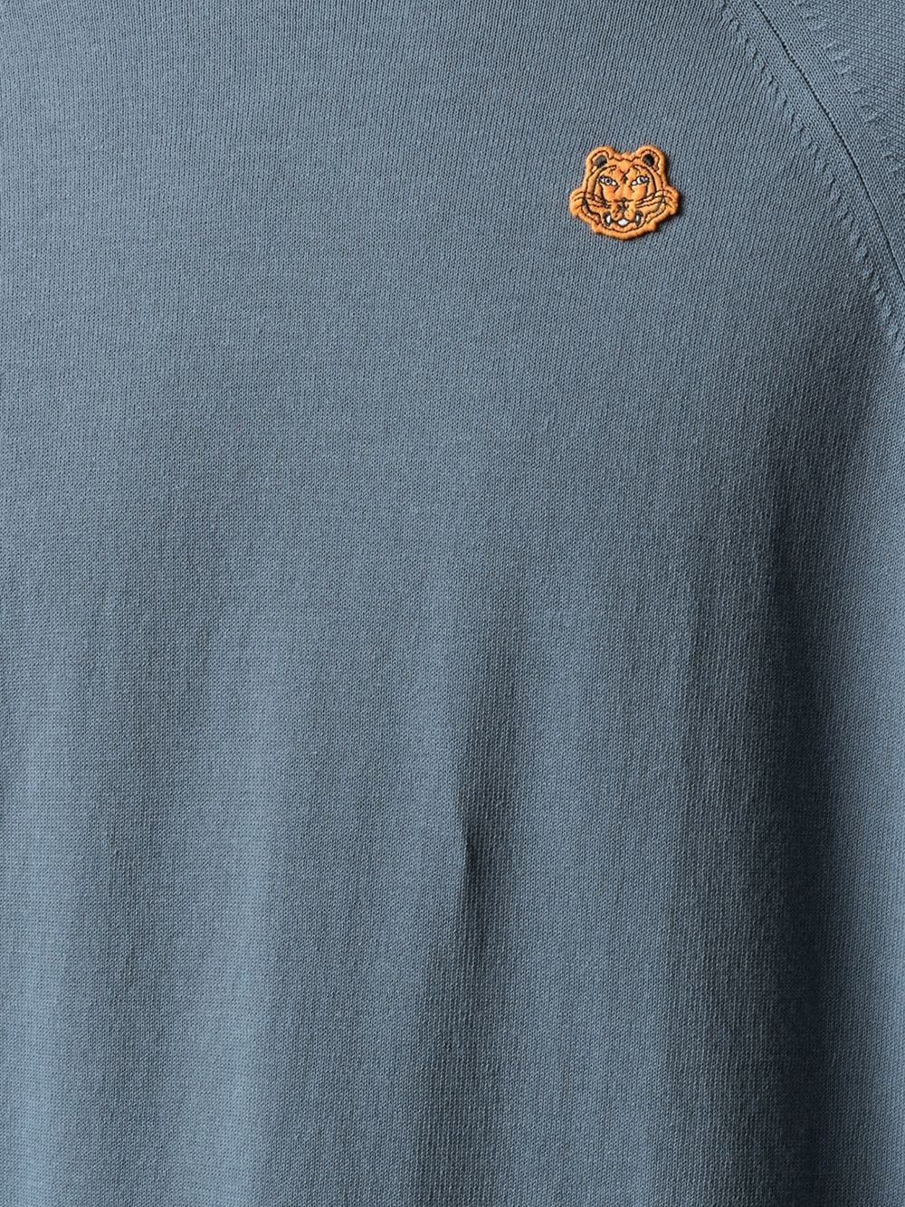 embroidered Tiger crew neck jumper - 5