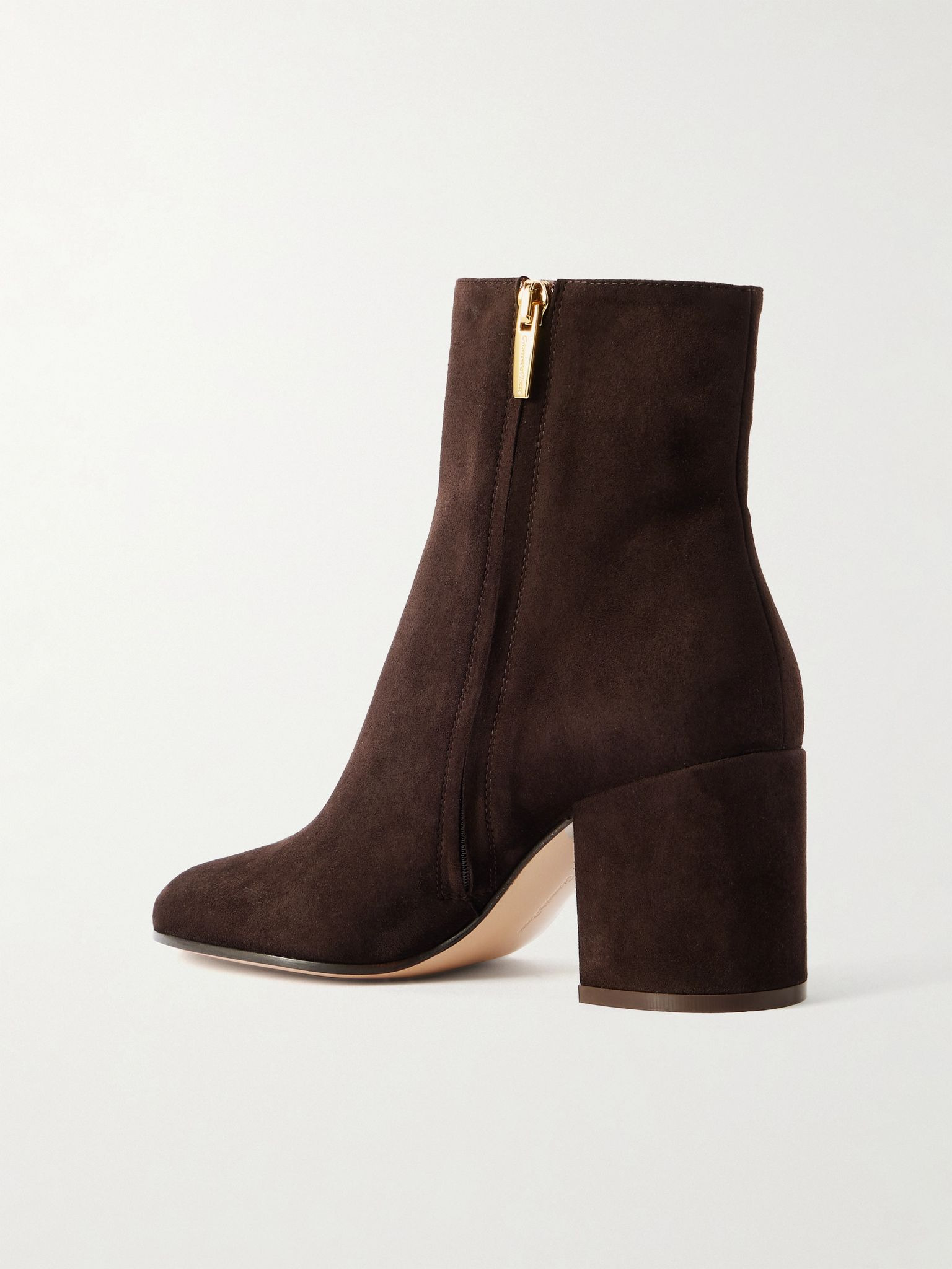 Joelle 70 suede ankle boots Chocolate - 3