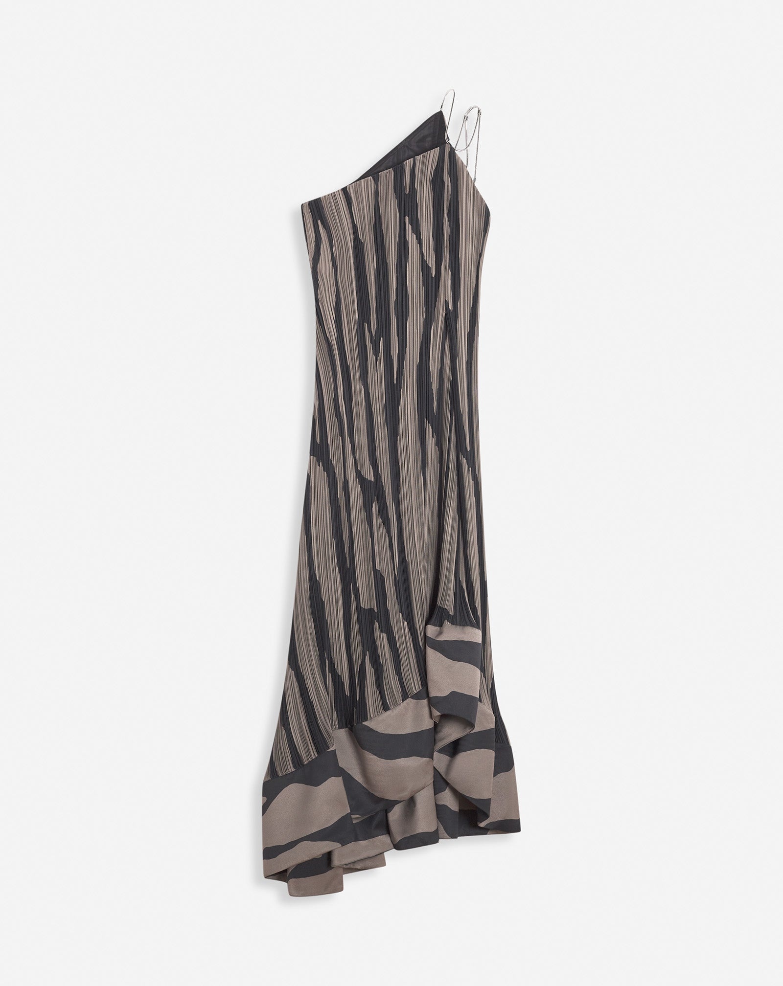 ASYMMETRICAL CASCADE-EFFECT DRESS - 1