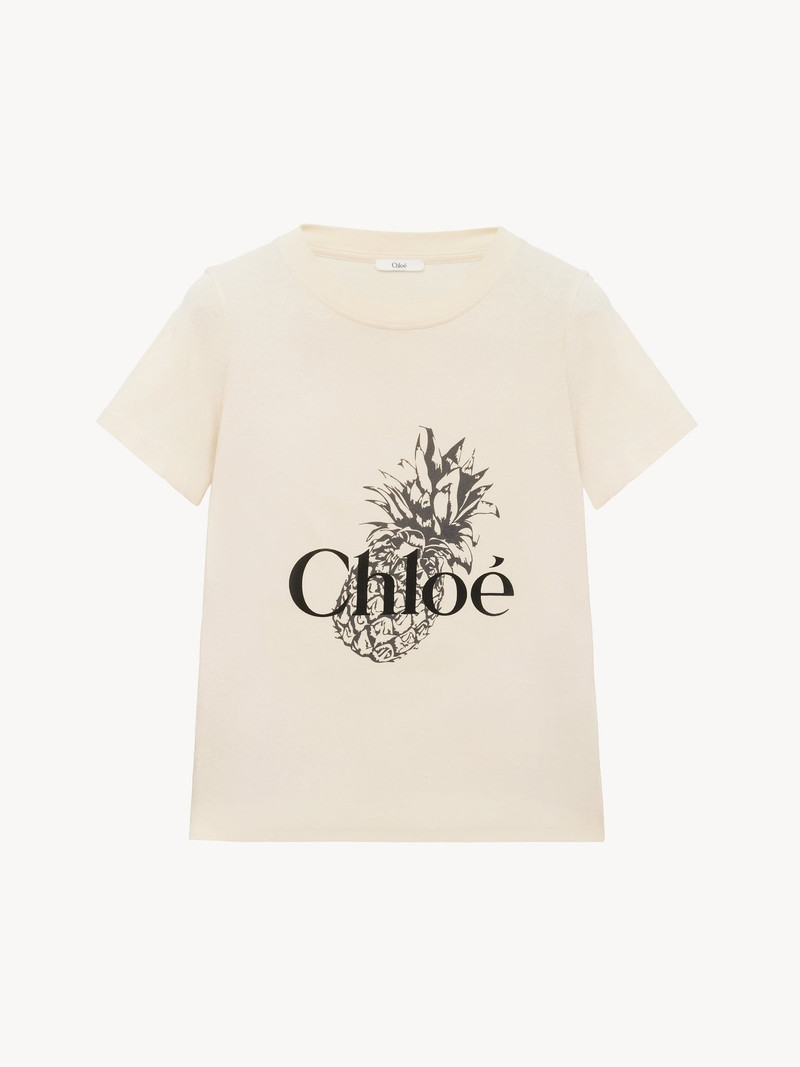 Chloé BABY FIT LOGO T-SHIRT IN COTTON JERSEY outlook