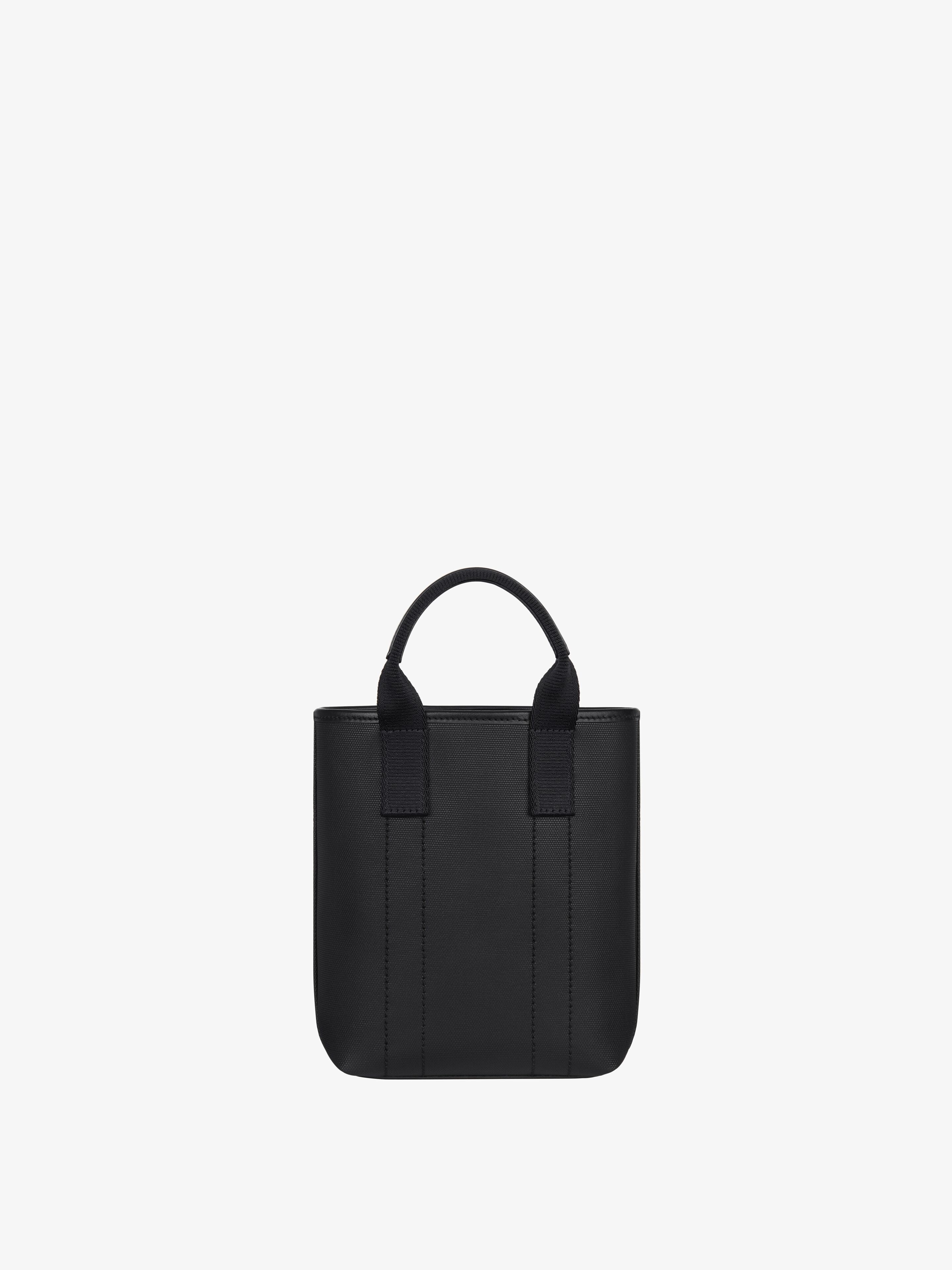 SMALL G-ESSENTIALS TOTE BAG IN COATED CANVAS - 4