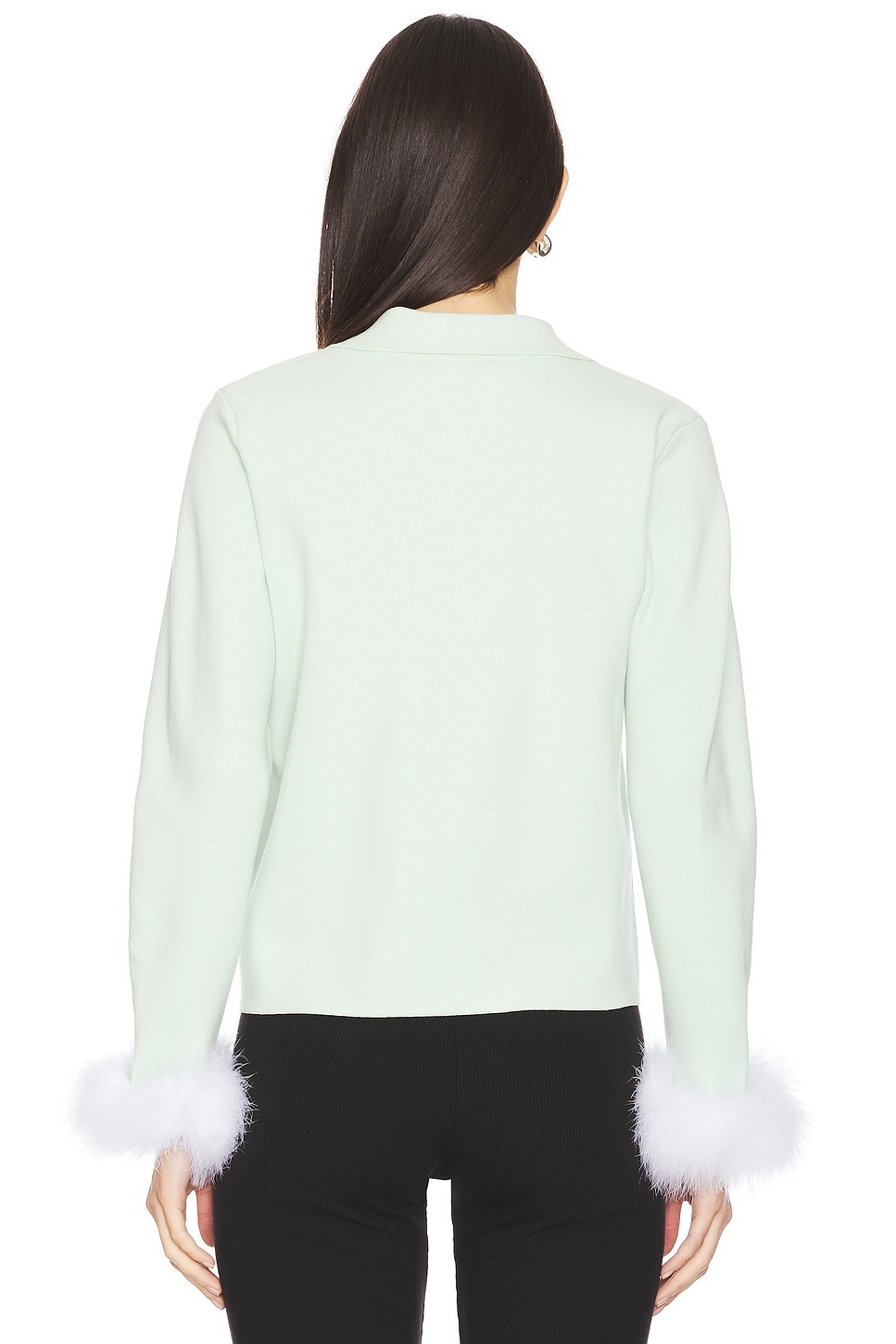 Crane Knitted Cardigan With Detachable Feathers - 3