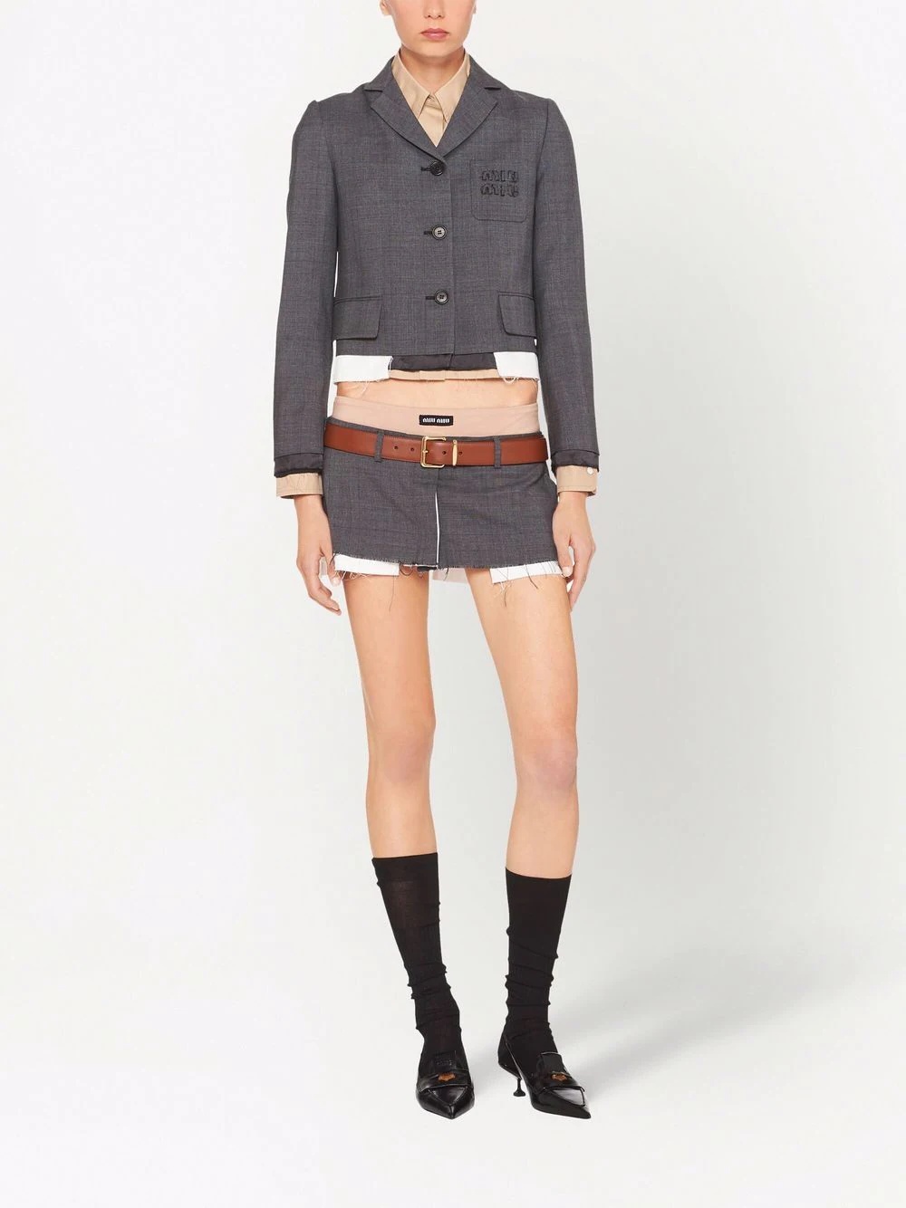 single-breasted Prince of Wales check blazer - 2