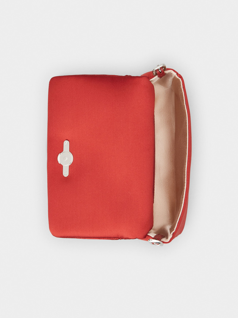 Viv' Choc Strass Phone Holder in Satin 4