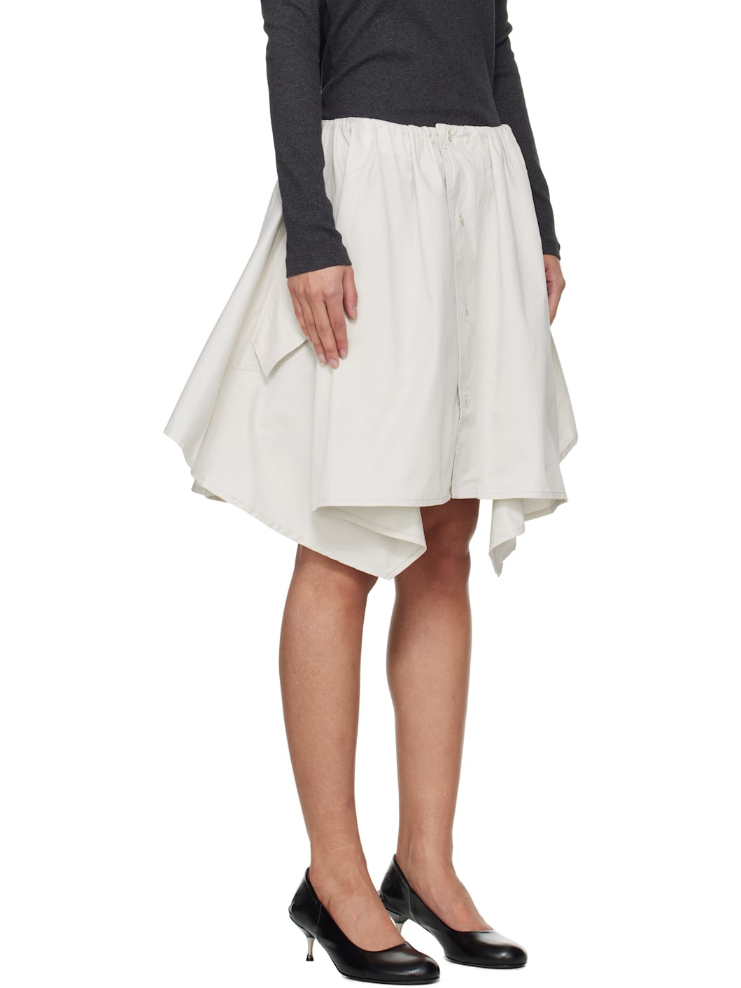 Gray Mainsail Mini Skirt - 2