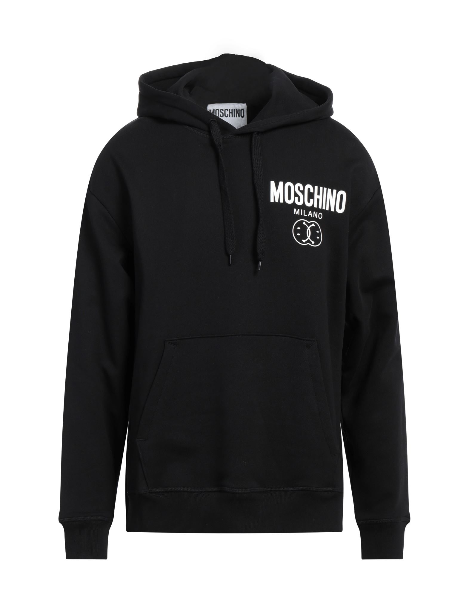 Black Men's Hooded Sweatshirt - 1