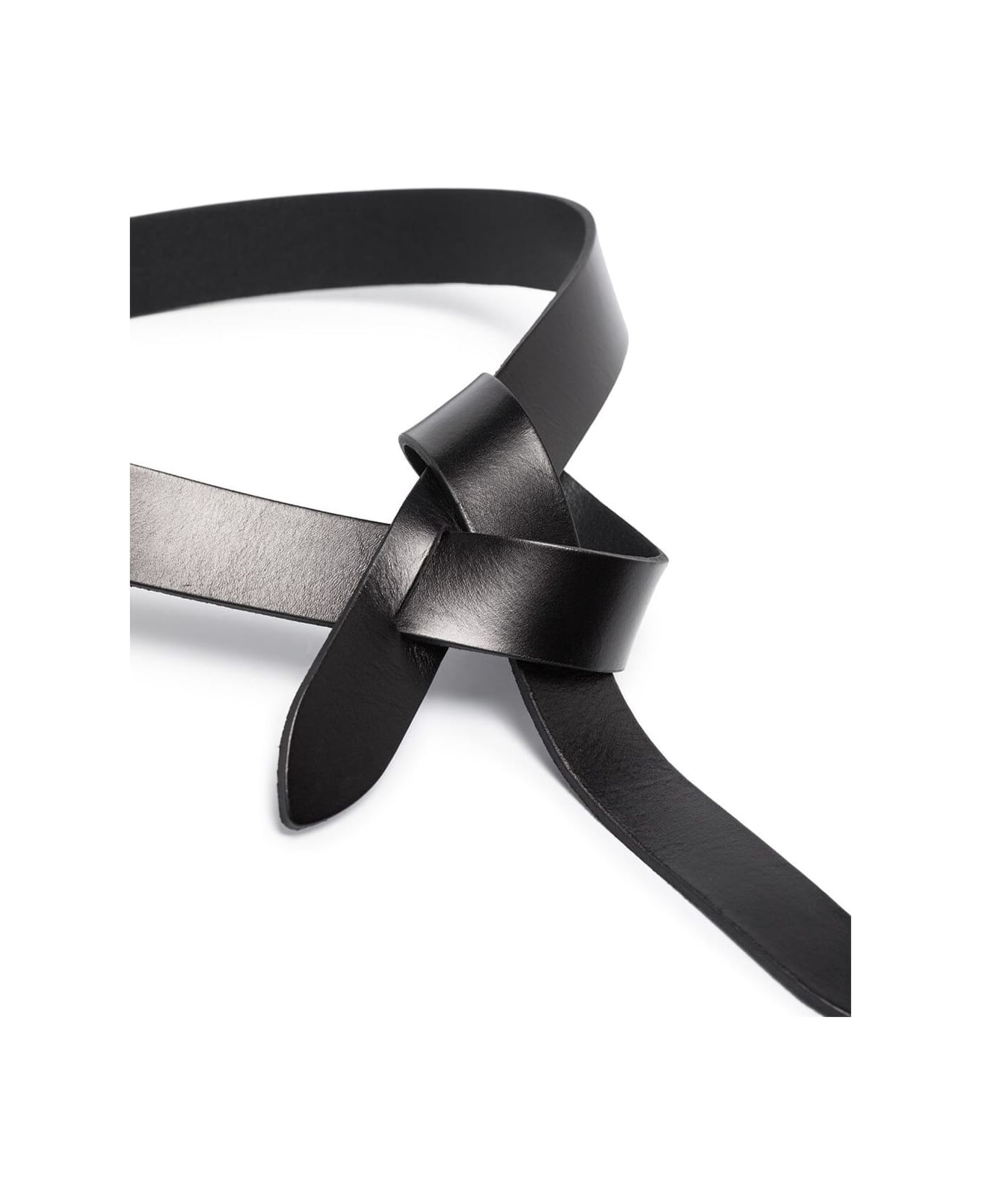 Woman's Lecce Black Leather Belt - 2