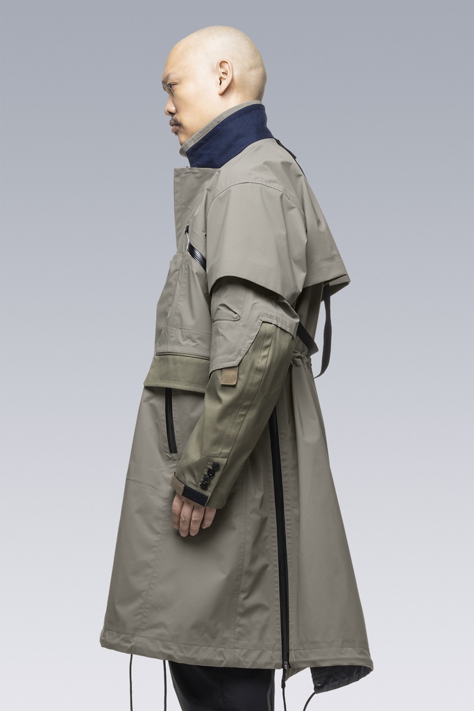 SAC-J2760 sacai / ACRONYM Trench Coat Alpha Green - 8