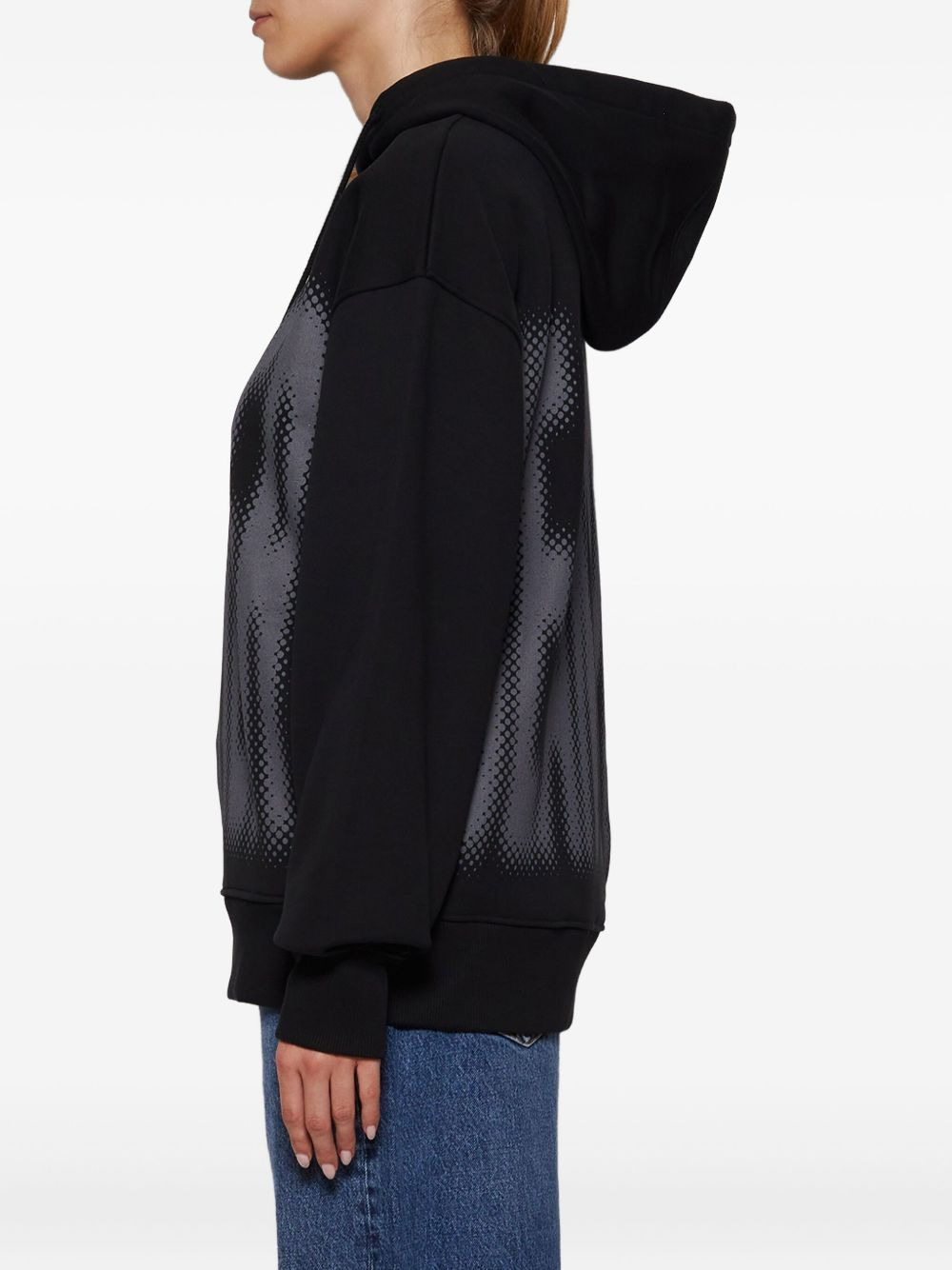halftone-print hoodie - 4