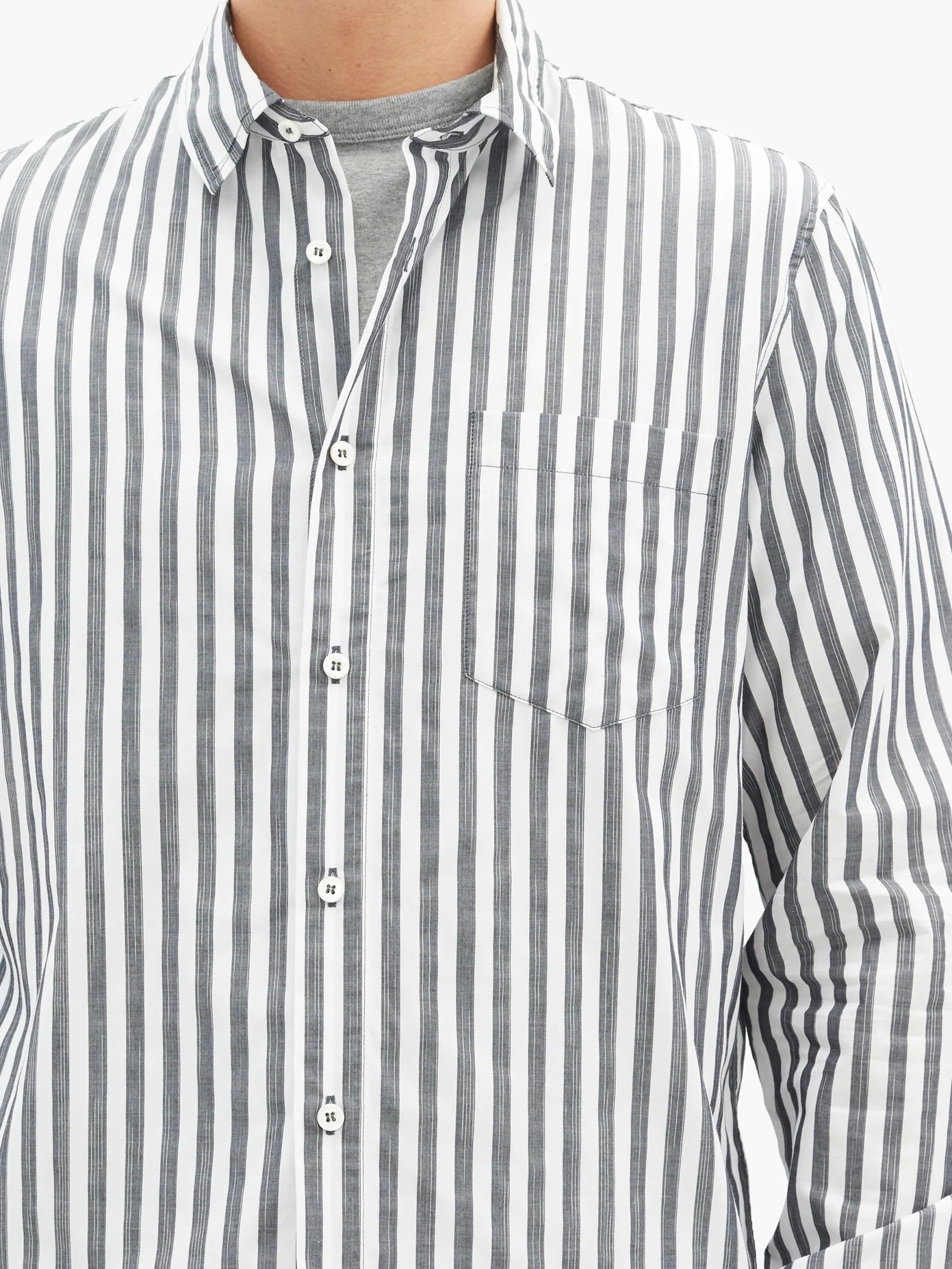 Anton striped cotton shirt - 3