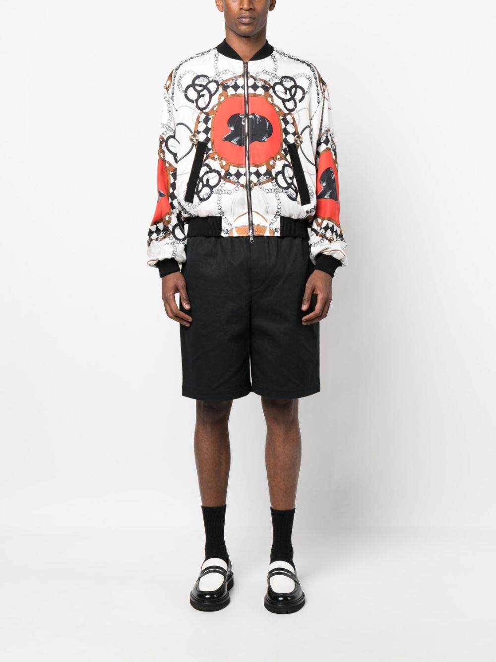 graphic-print bomber jacket - 2