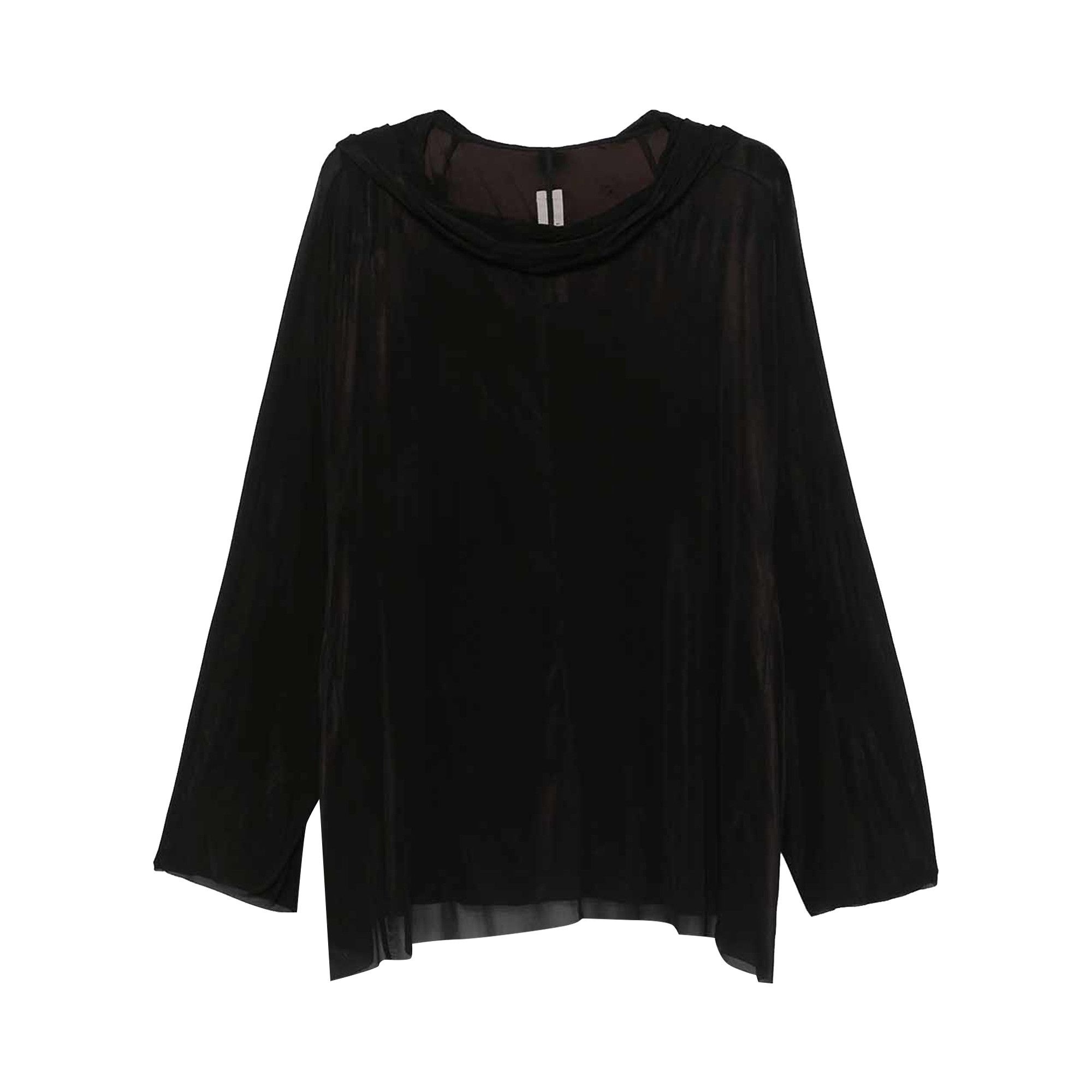 Rick Owens Hooded Tunic 'Black' - 1