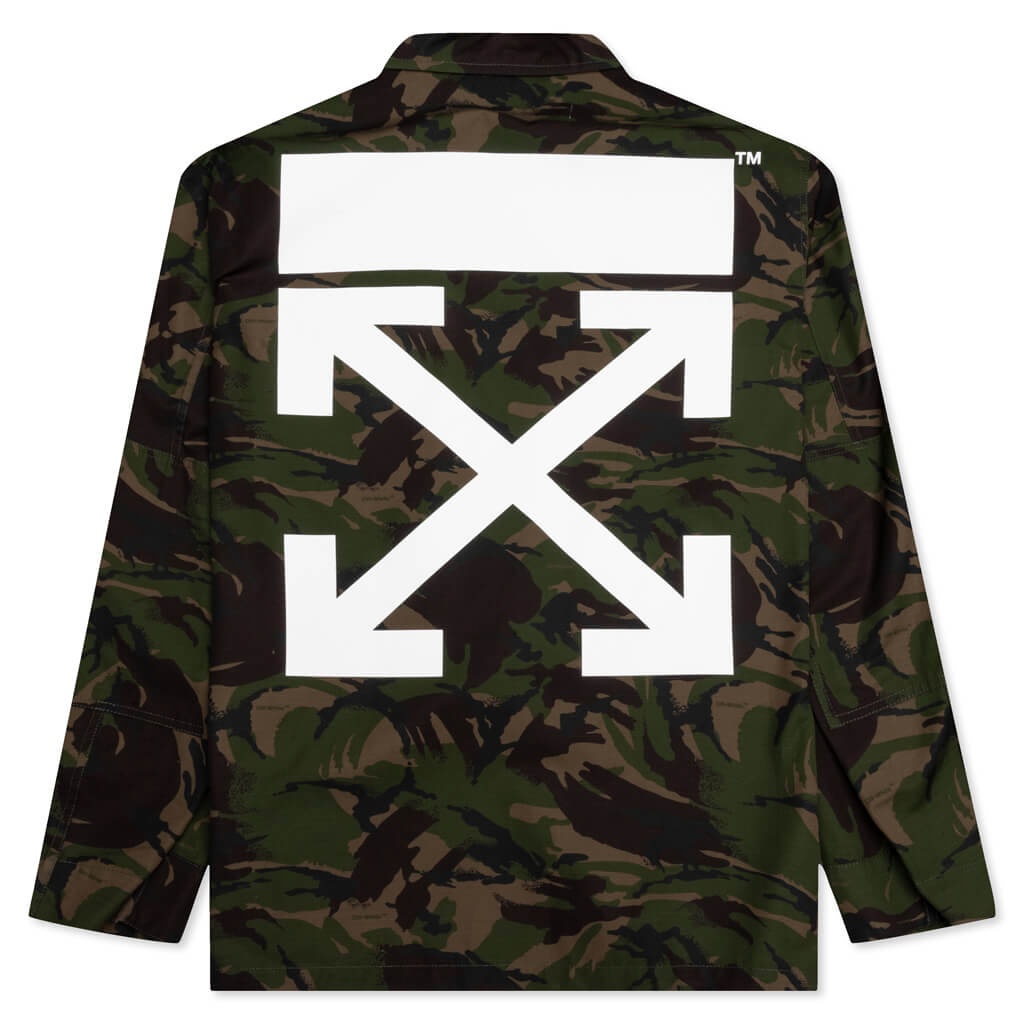 OFF-WHITE C/O VIRGIL ABLOH CAMO PATCH FIELD JACKET - ARMY GREEN - 2