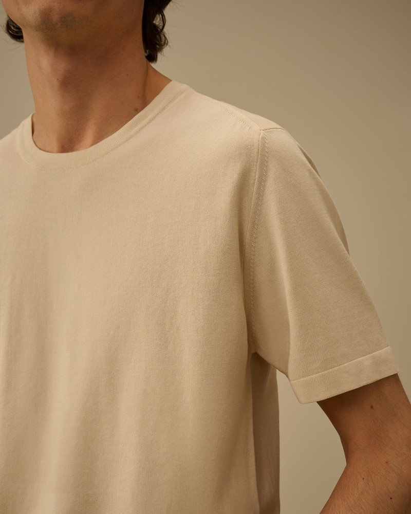 Cotton Crepe Short Sleeve Sweater 5