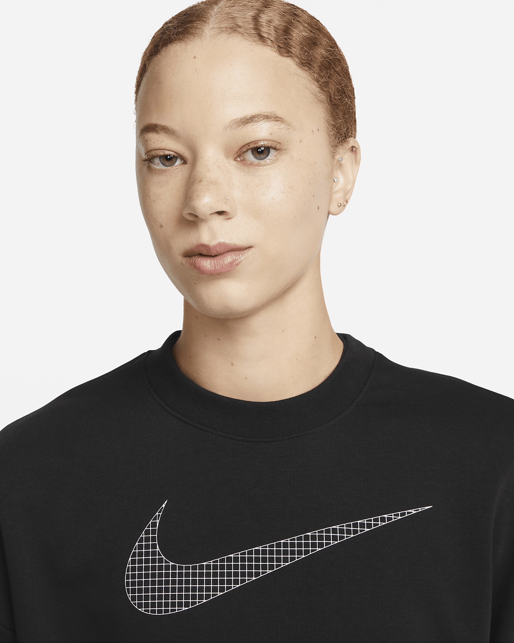 Nike Dri-FIT Get Fit Women's French Terry Graphic Crew-Neck Sweatshirt - 3