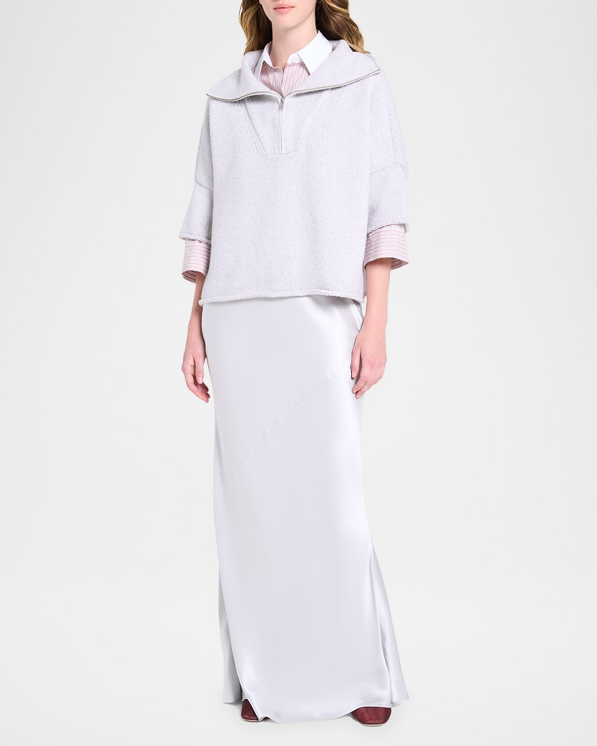 In The Morning Cashmere Quarter-Zip Sweater - 2