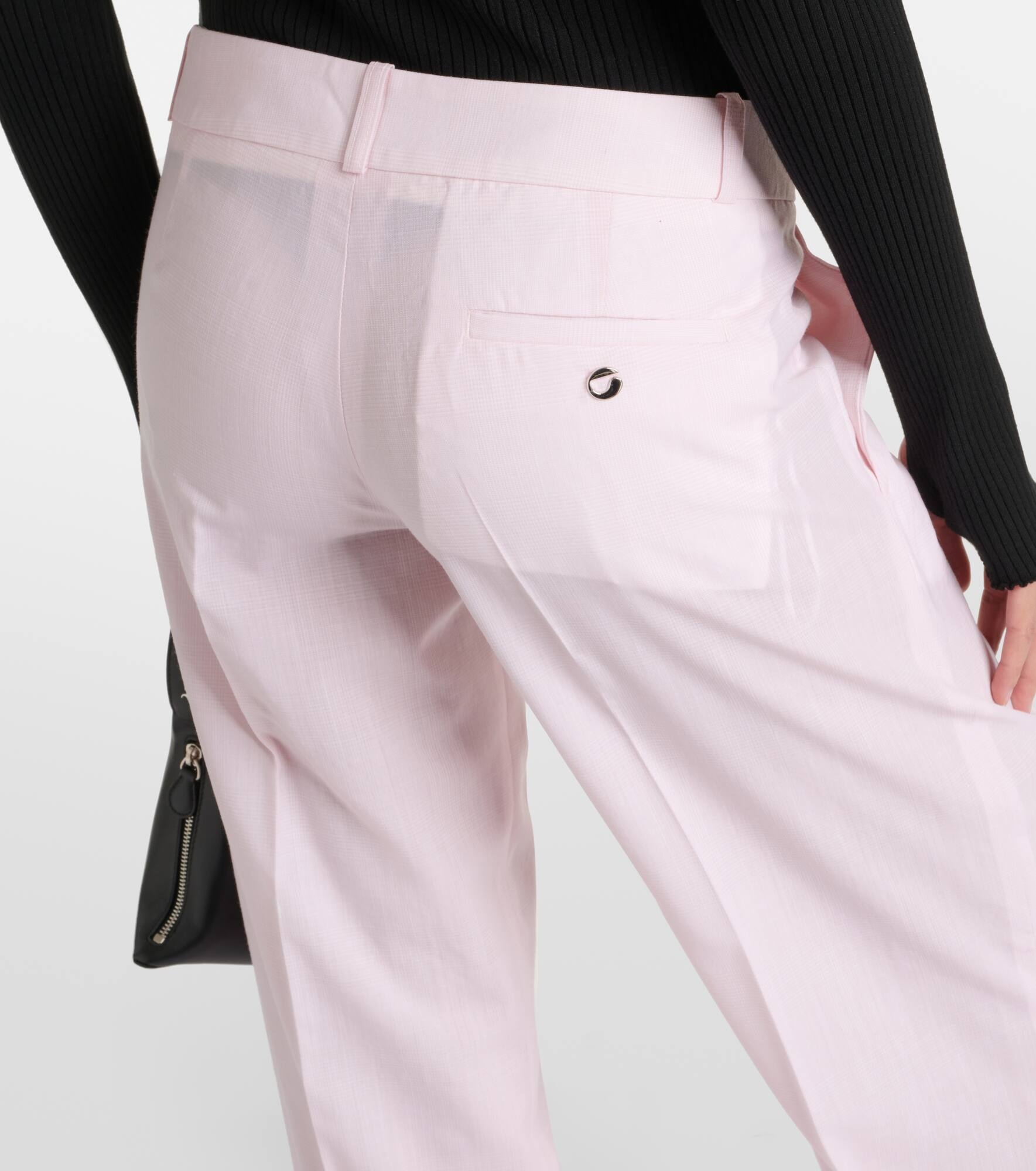 Low-rise wool pants - 6