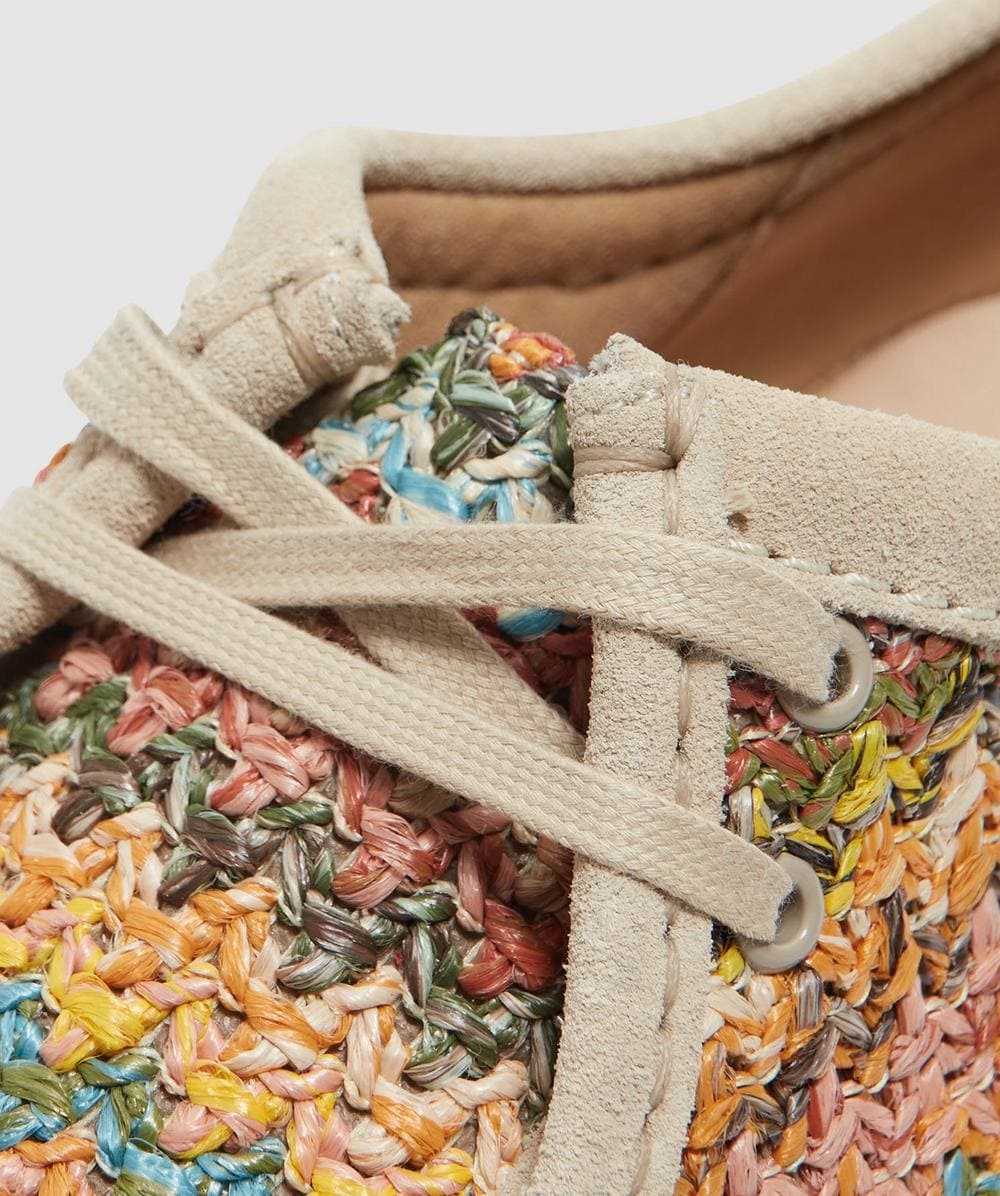 Wallabee multi raffia shoe - 6