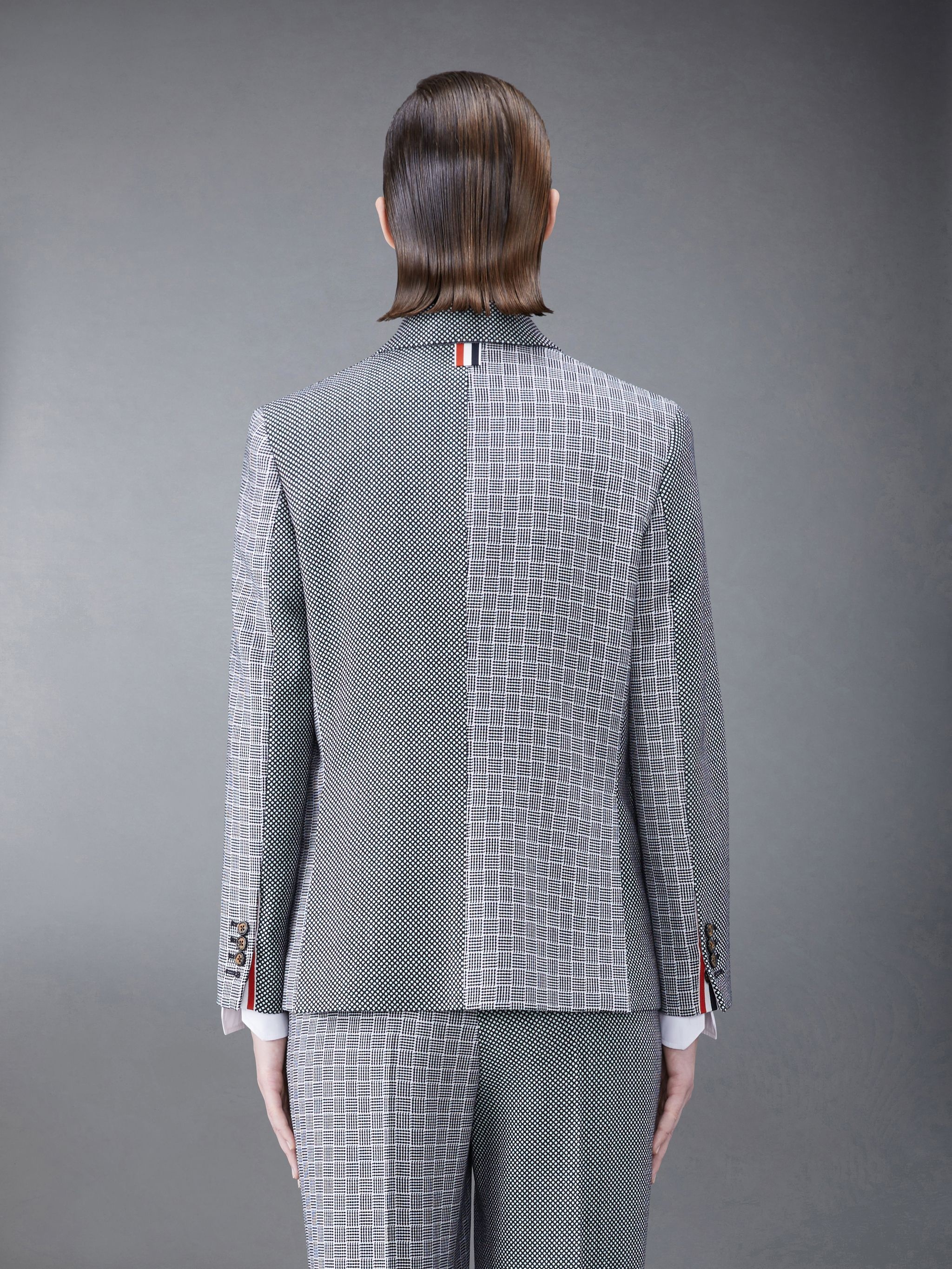 Fun-Mix Birdseye and Parquet Weave Suiting Classic Sport Coat - 2