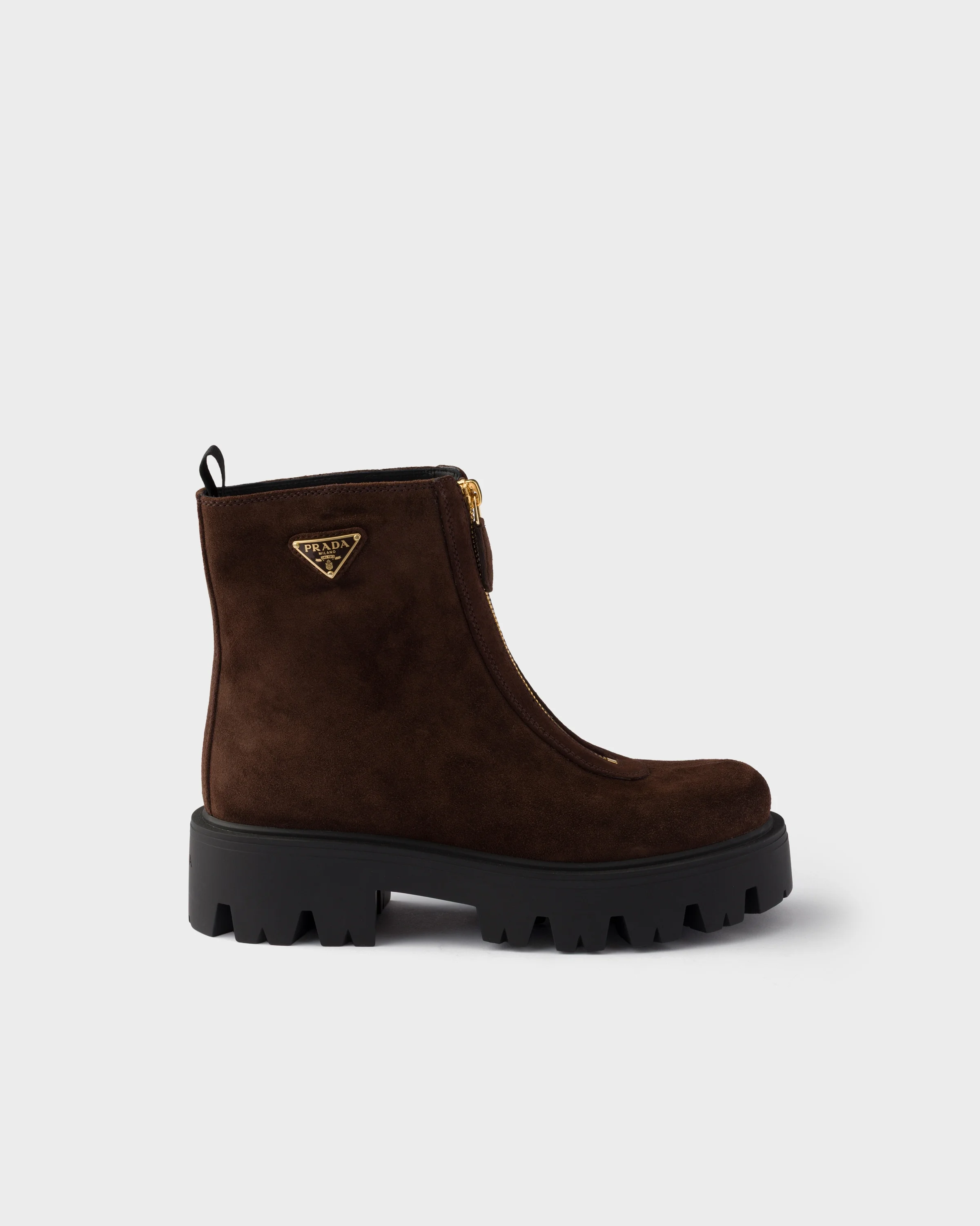 Stride suede booties with zip - 1