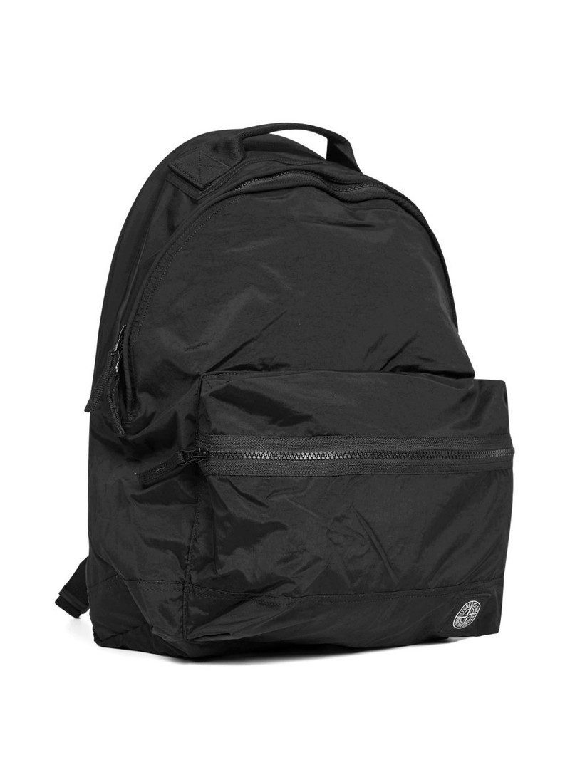 Stone Island padded zip-up backpack outlook