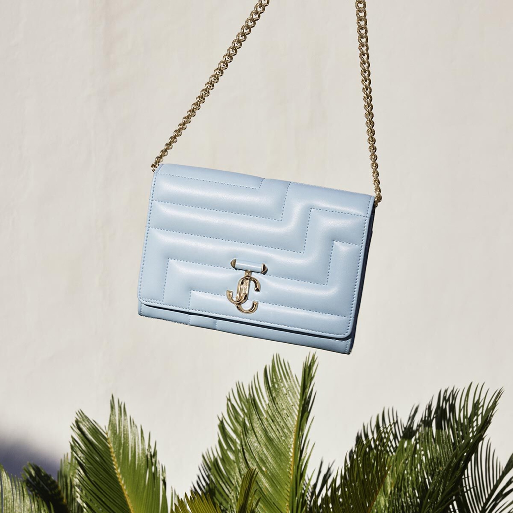 Avenue Clutch
Ice Blue Avenue Nappa Leather Clutch Bag - 8