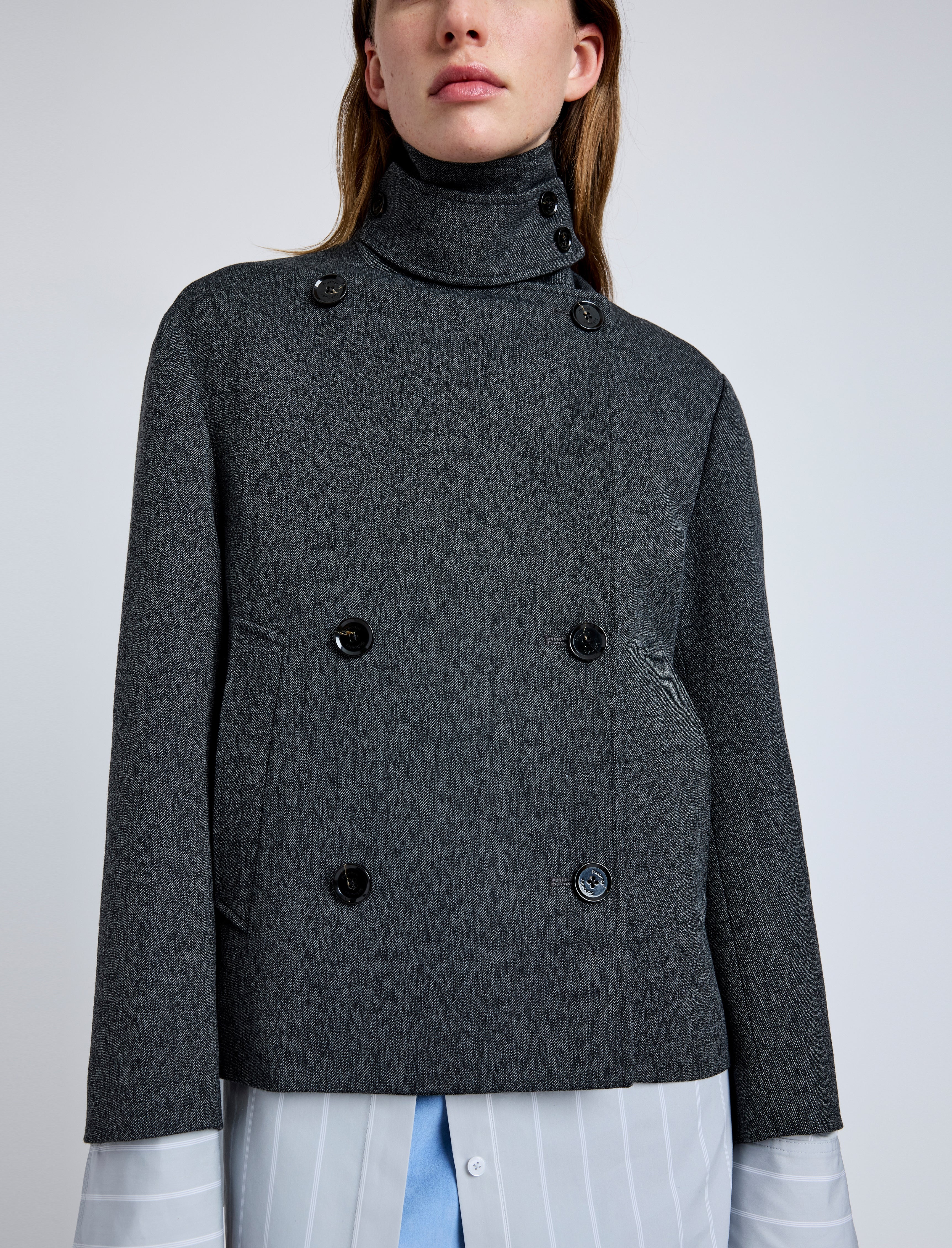 Nola Jacket in Textured Suiting - 6