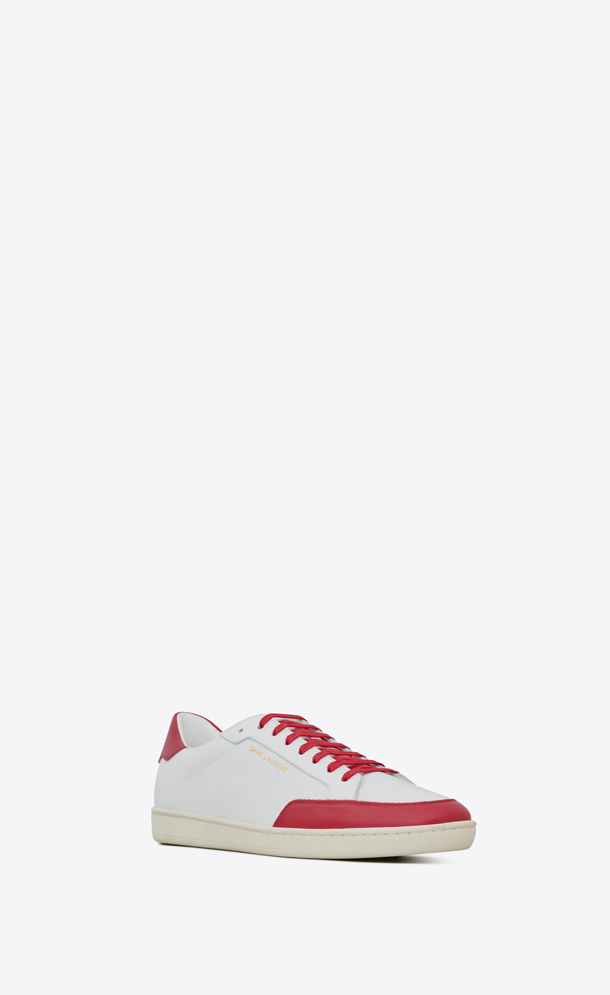 court classic sl/10 sneakers in perforated and grained leather - 4