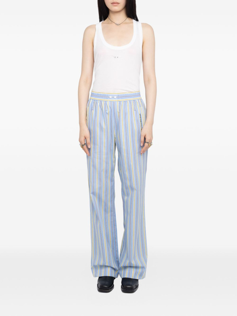 Zadig & Voltaire logo-detail striped trousers outlook