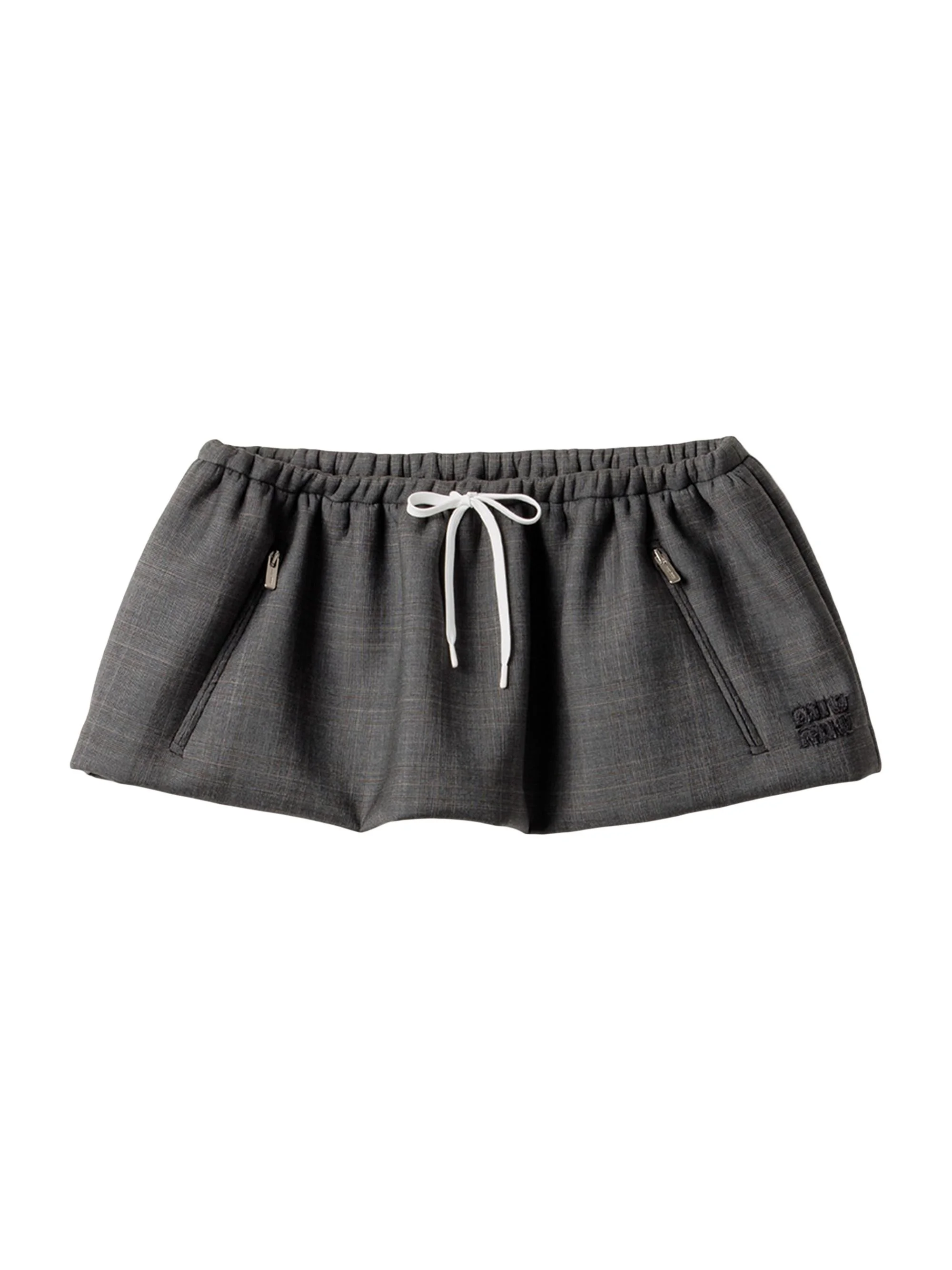 Women's Prince of Wales Miniskirt - Grey - 1