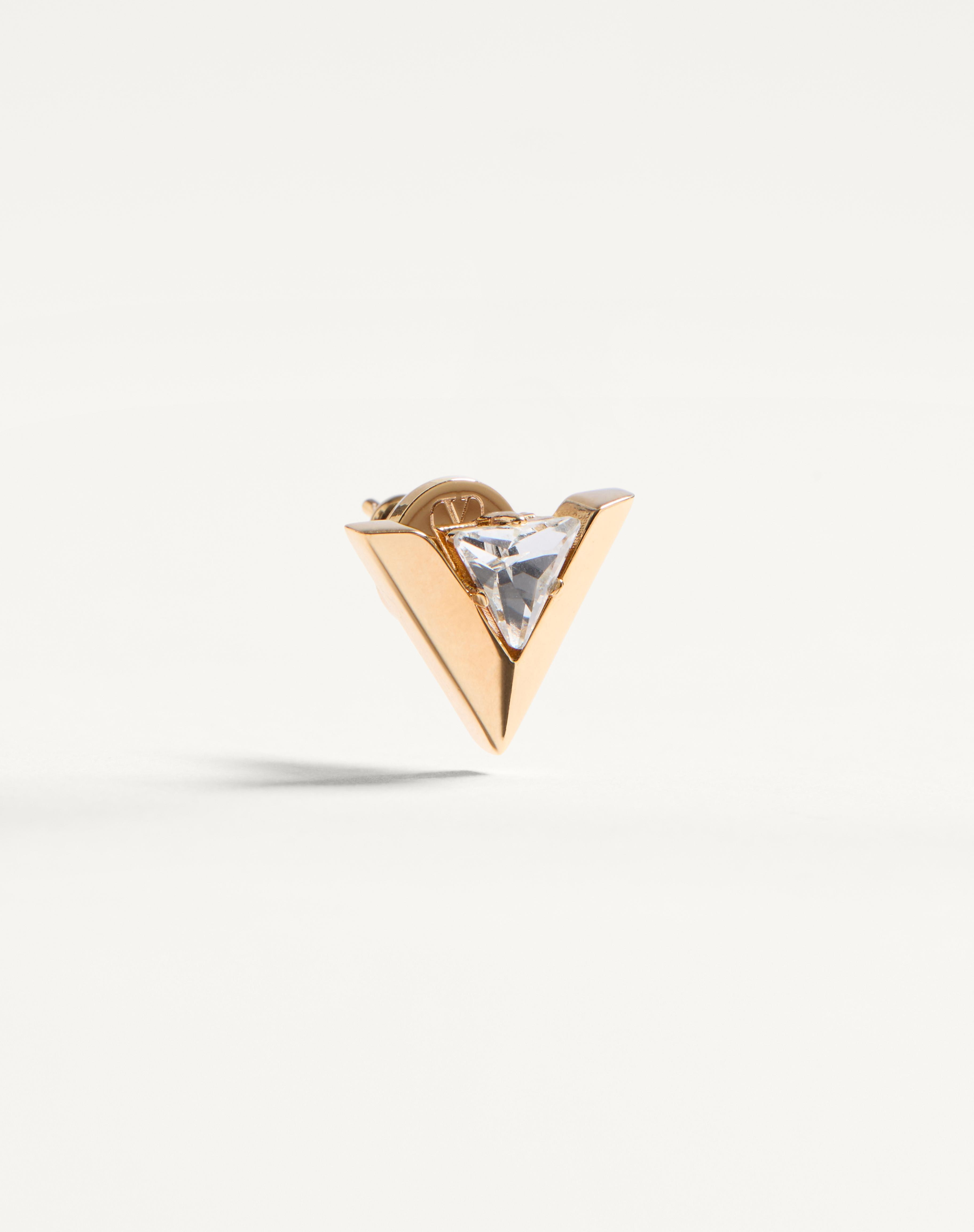 JE LES V METAL AND CRYSTAL EARRINGS - 3