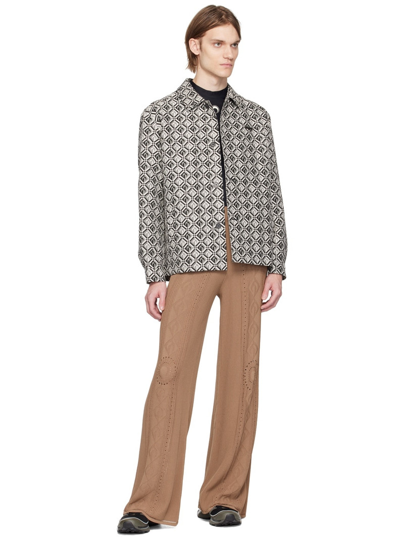 Marine Serre Beige Distressed Lounge Pants outlook