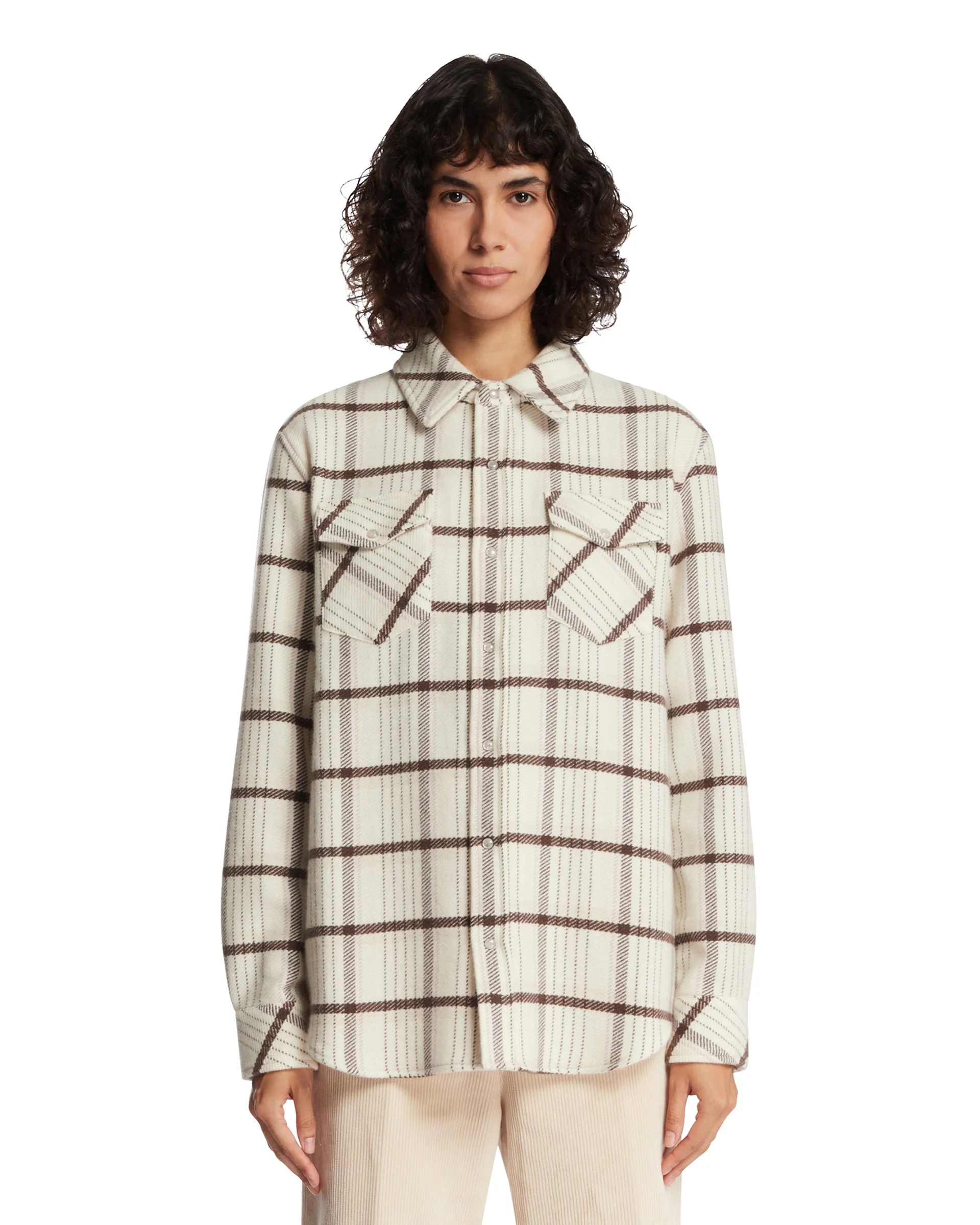 White Air Waffle Cashmere Shirt - 1