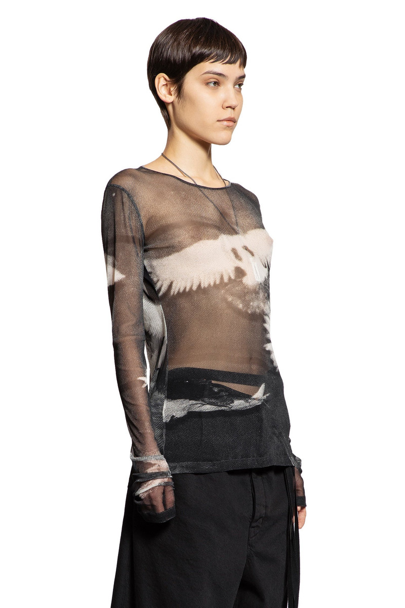 Ann Demeulemeester Fiene-Doves-Print-Long-Sleeve-T-Shirt outlook