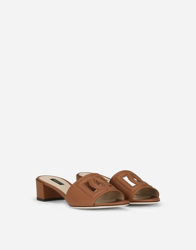 Dolce & Gabbana Calfskin mules with DG Millennials logo outlook