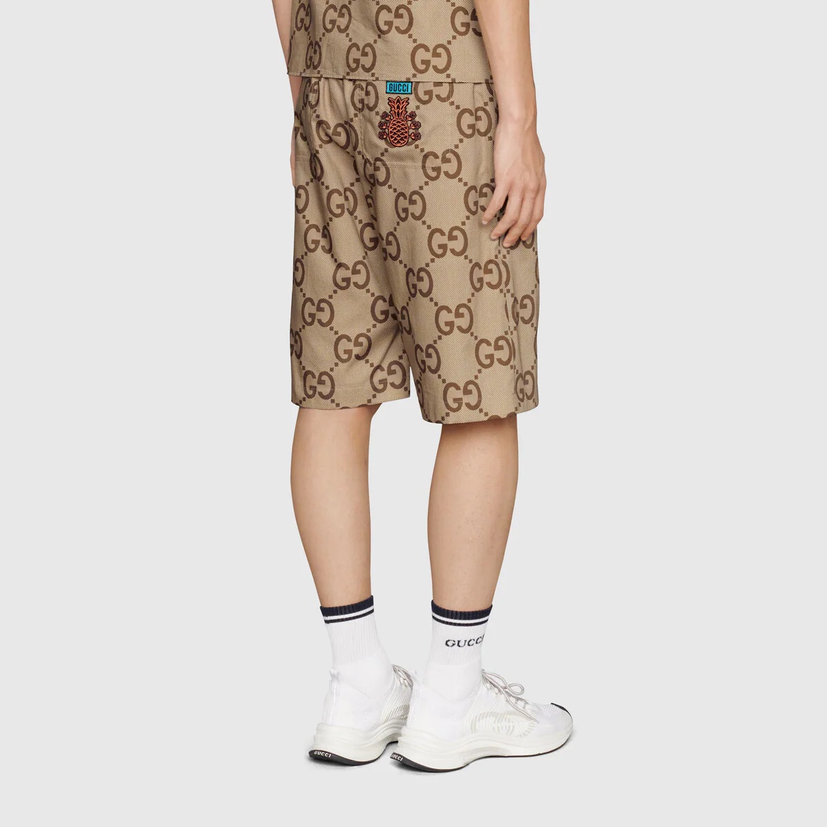 GUCCI Gucci Pineapple GG canvas shorts | REVERSIBLE