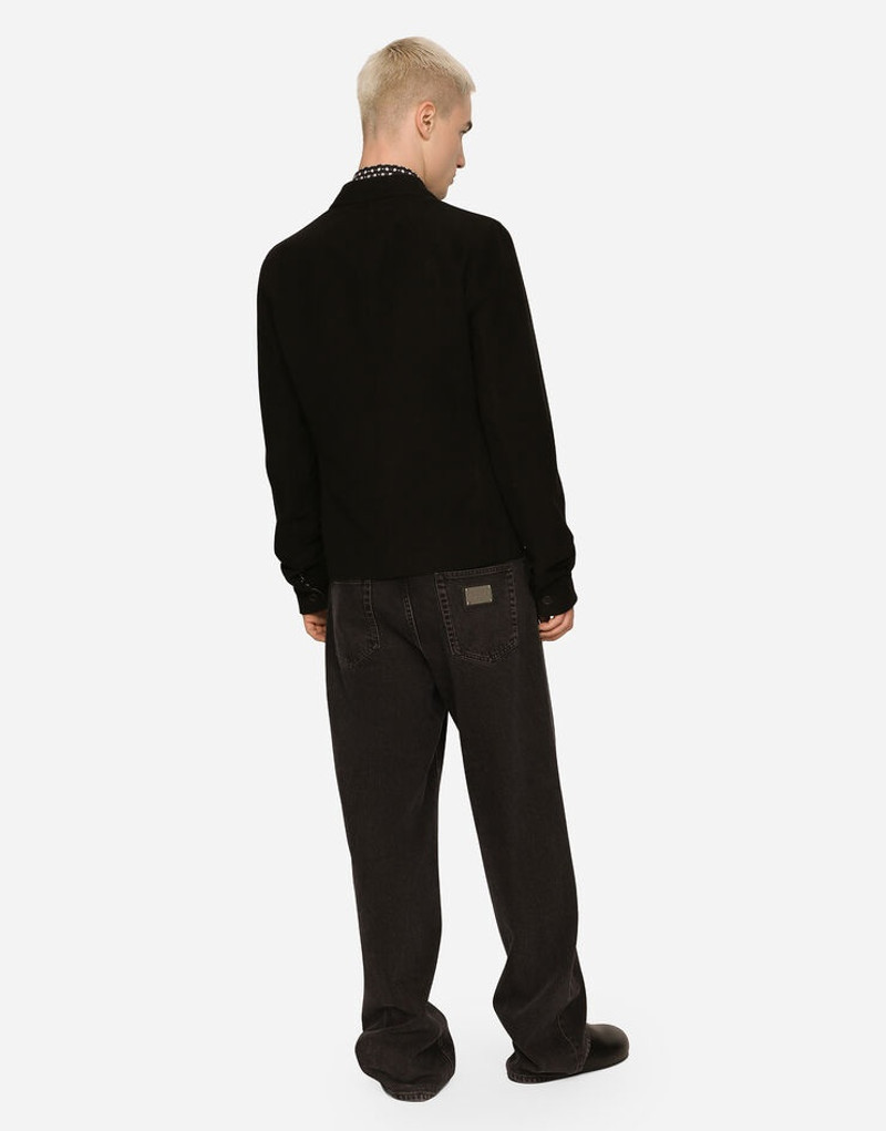 Sporty stretch fustian shirt with multiple pockets 3