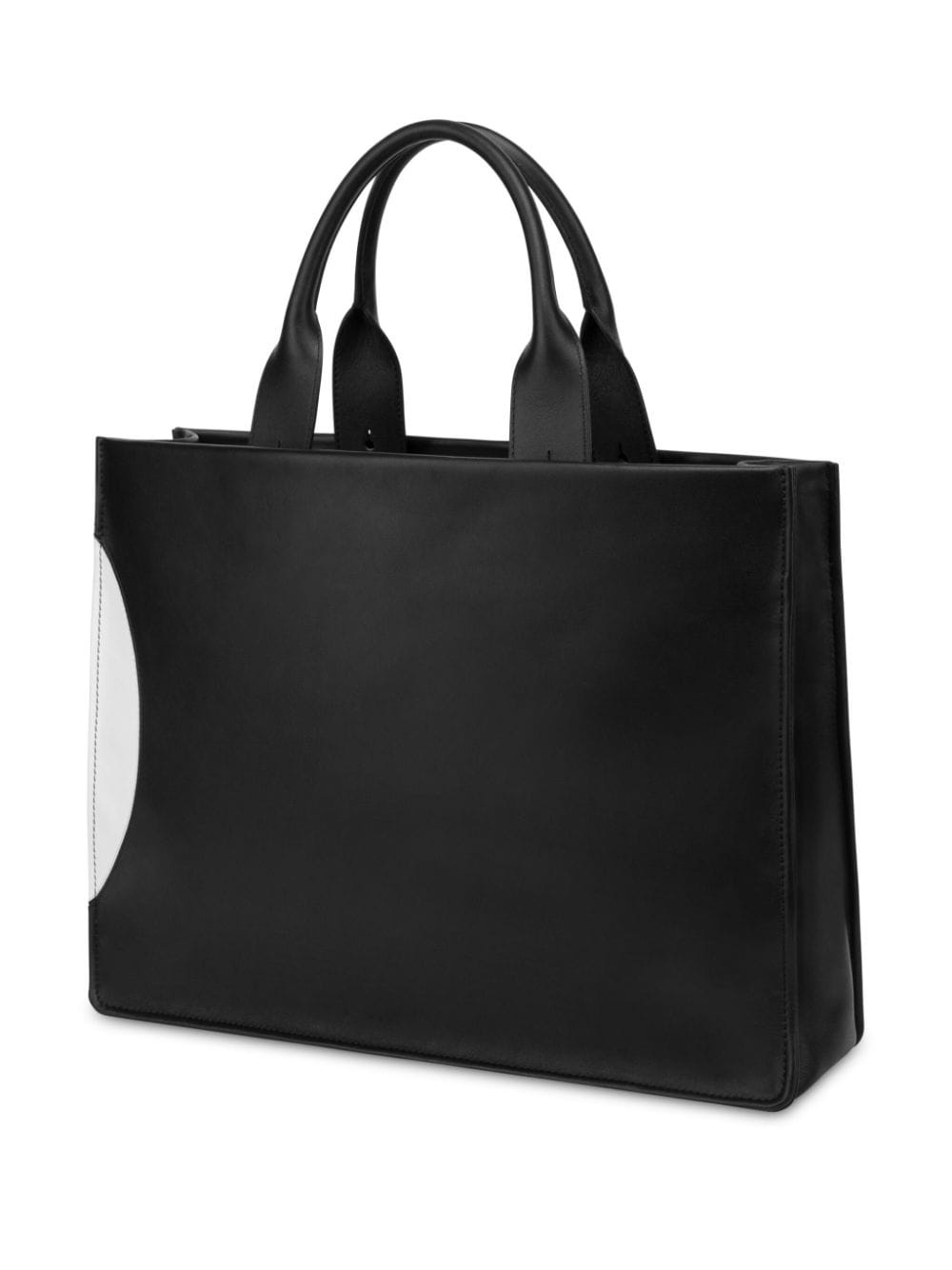 panelled leather tote bag - 2