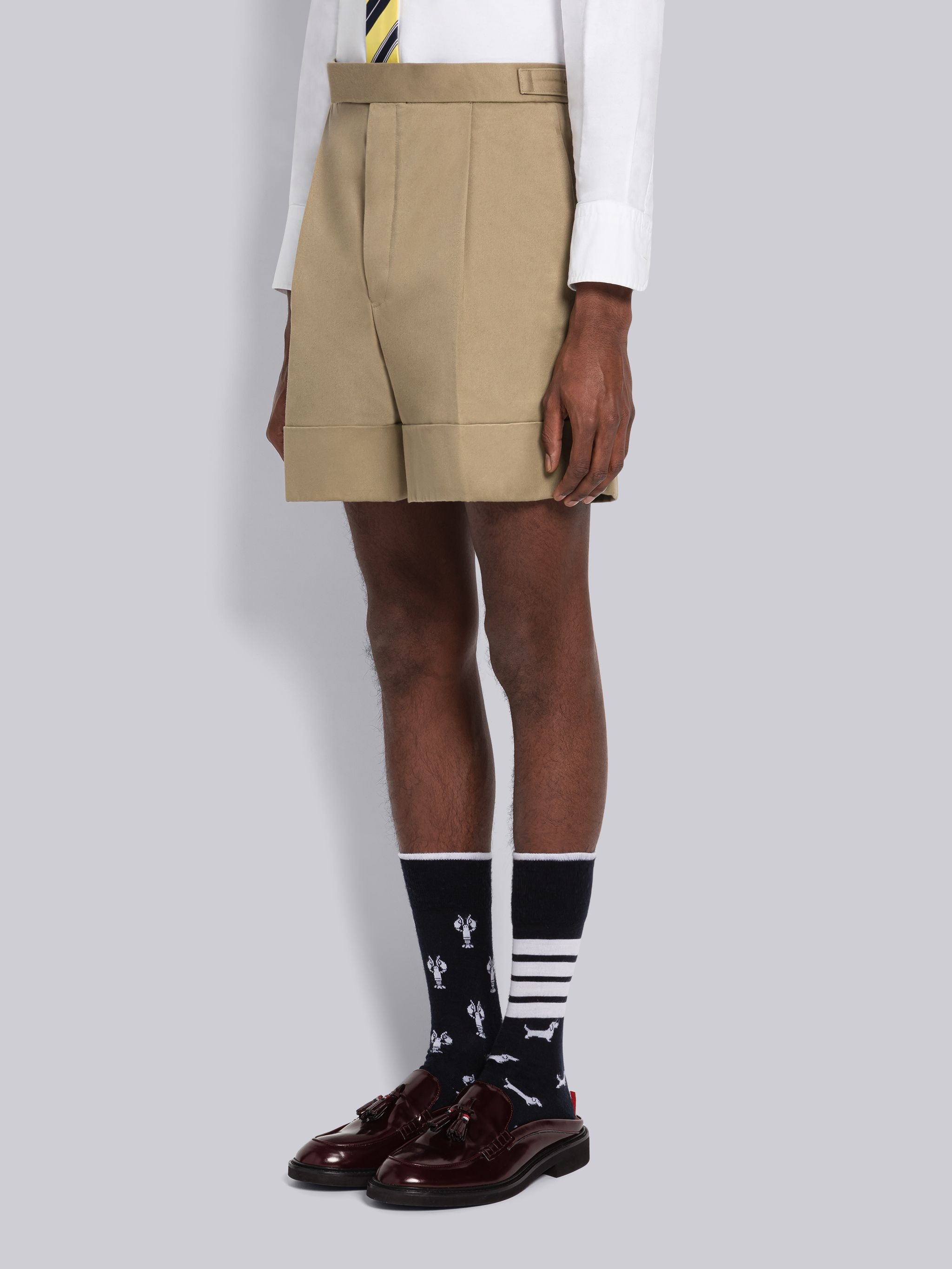 Cotton Twill Single Pleat Short - 2