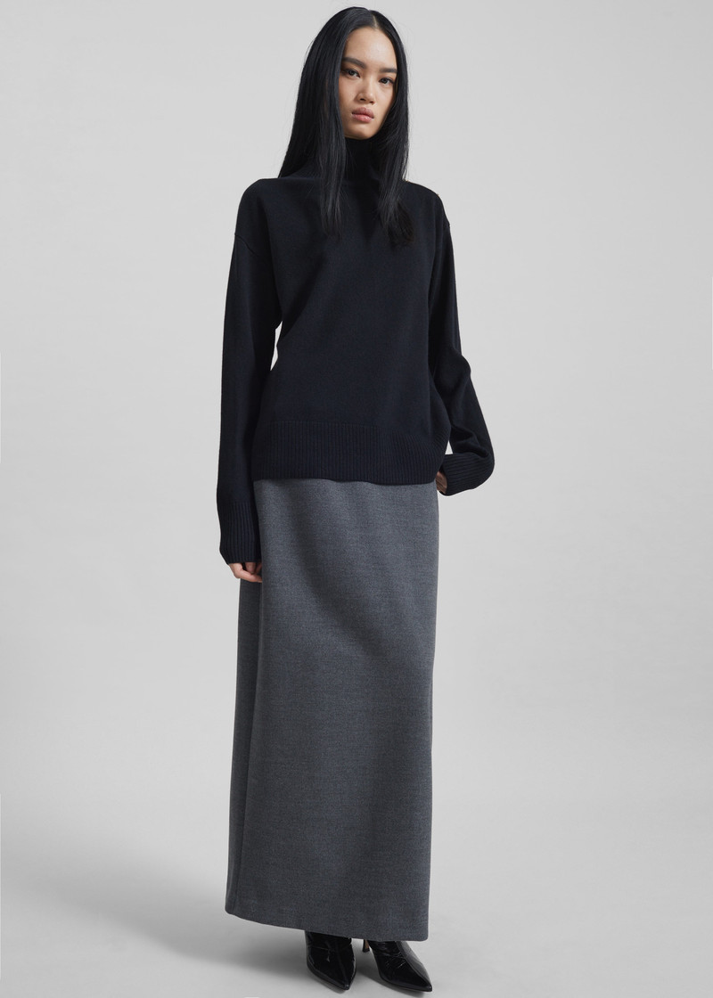 By Malene Birger Vanille Wool Sweater - Black 5