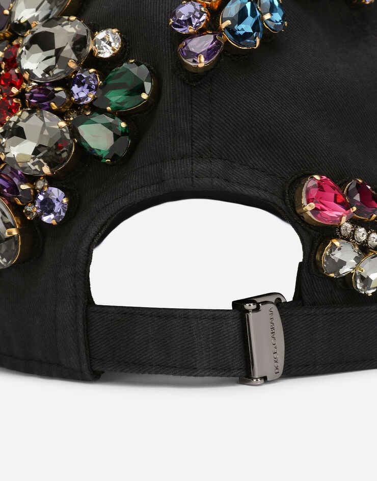 Baseball cap with colorful rhinestones and DG logo - 5