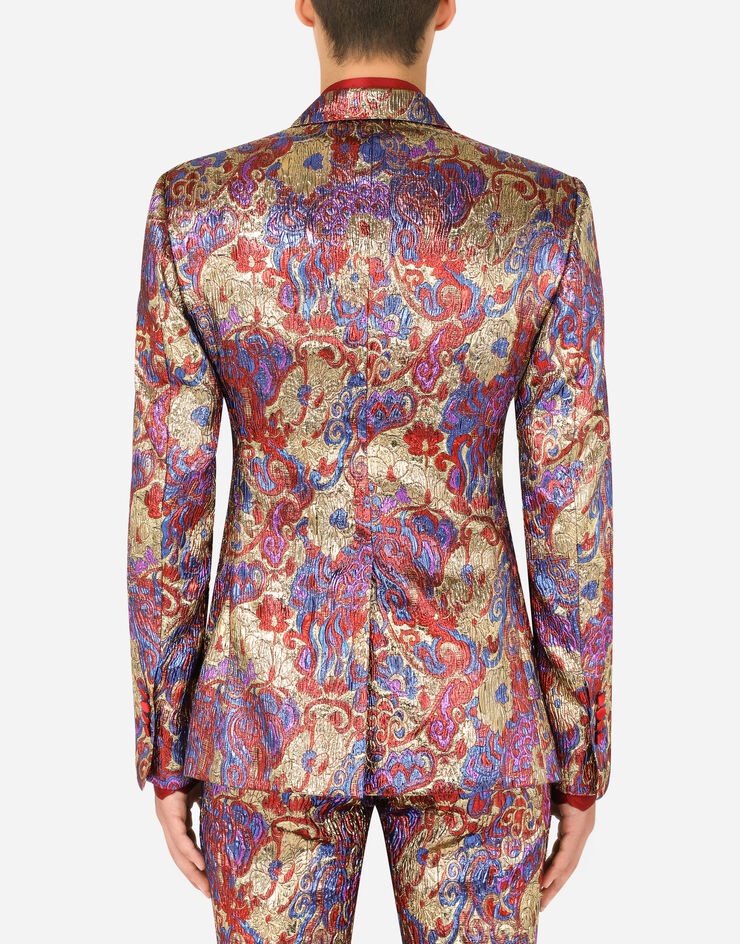 Oriental lurex jacquard Sicilia-fit jacket - 2