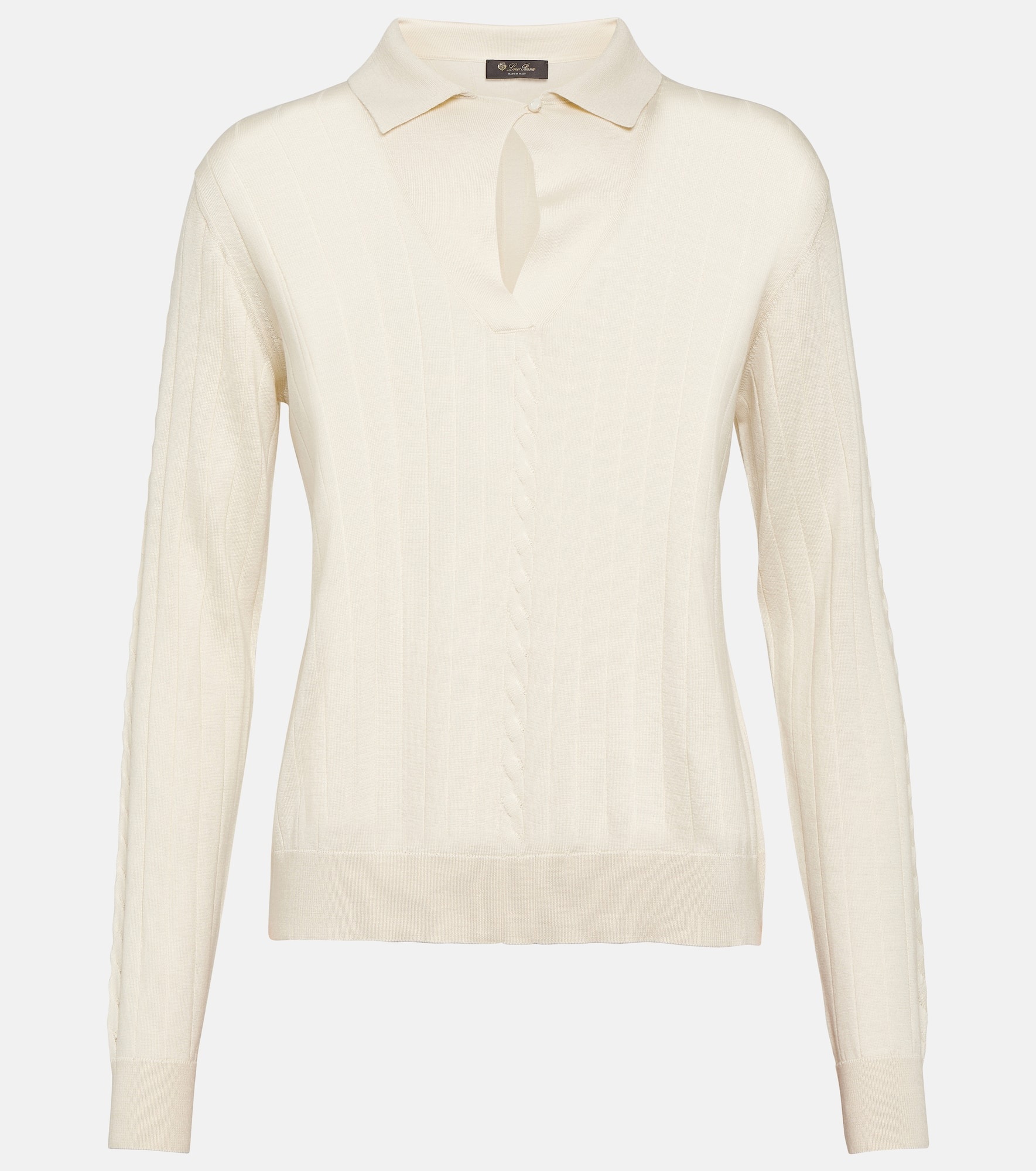 Cashmere polo sweater - 1