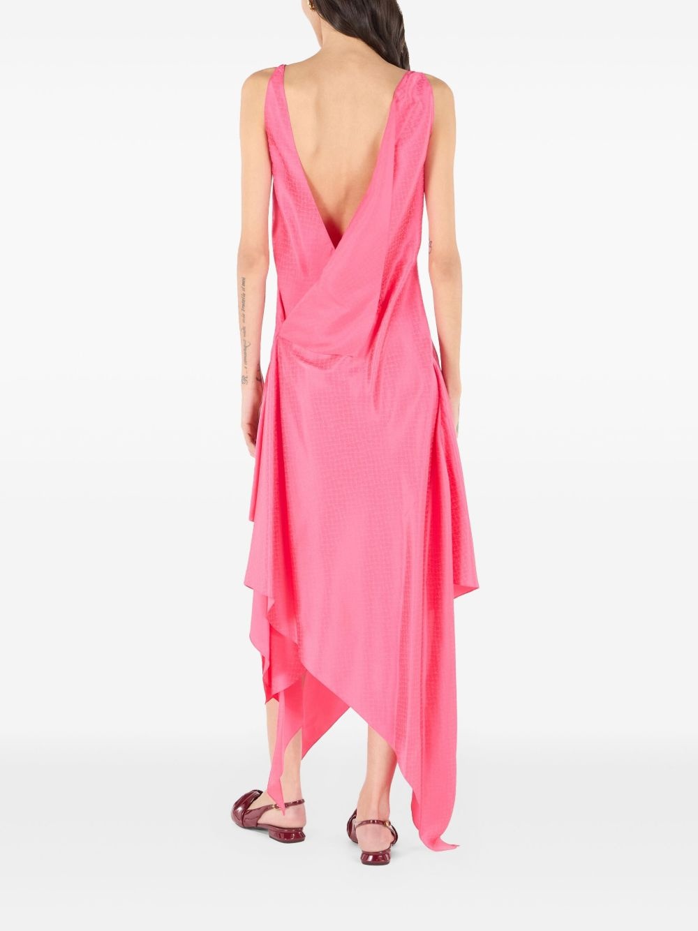 silk midi dress - 4