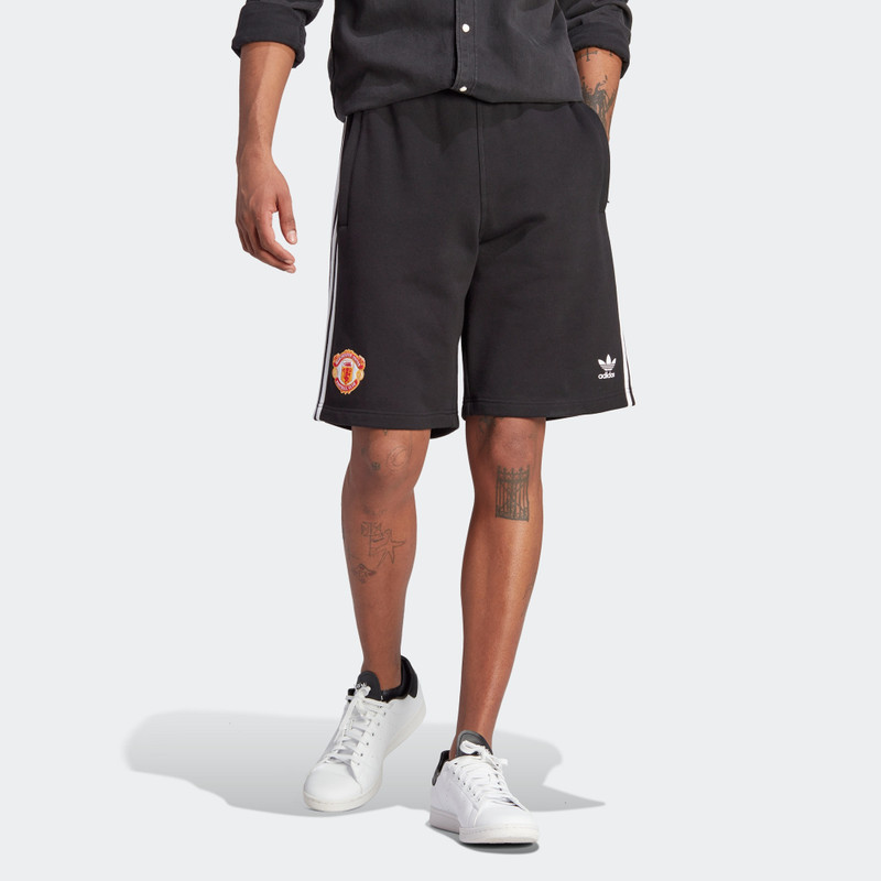 adidas adidas originals Manchester United OG Sweat Shorts 'Black' IP5546 outlook