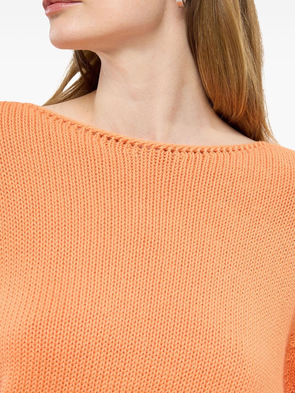 draped-knit jumper - 5