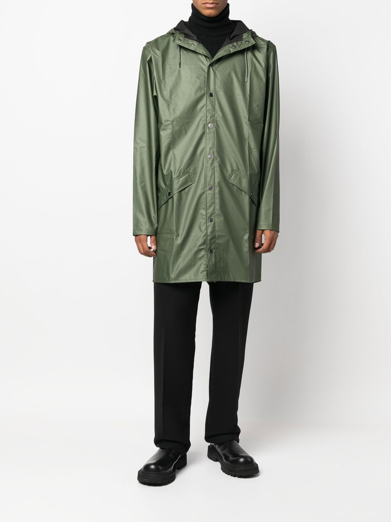 RAINS drawstring hood raincoat outlook