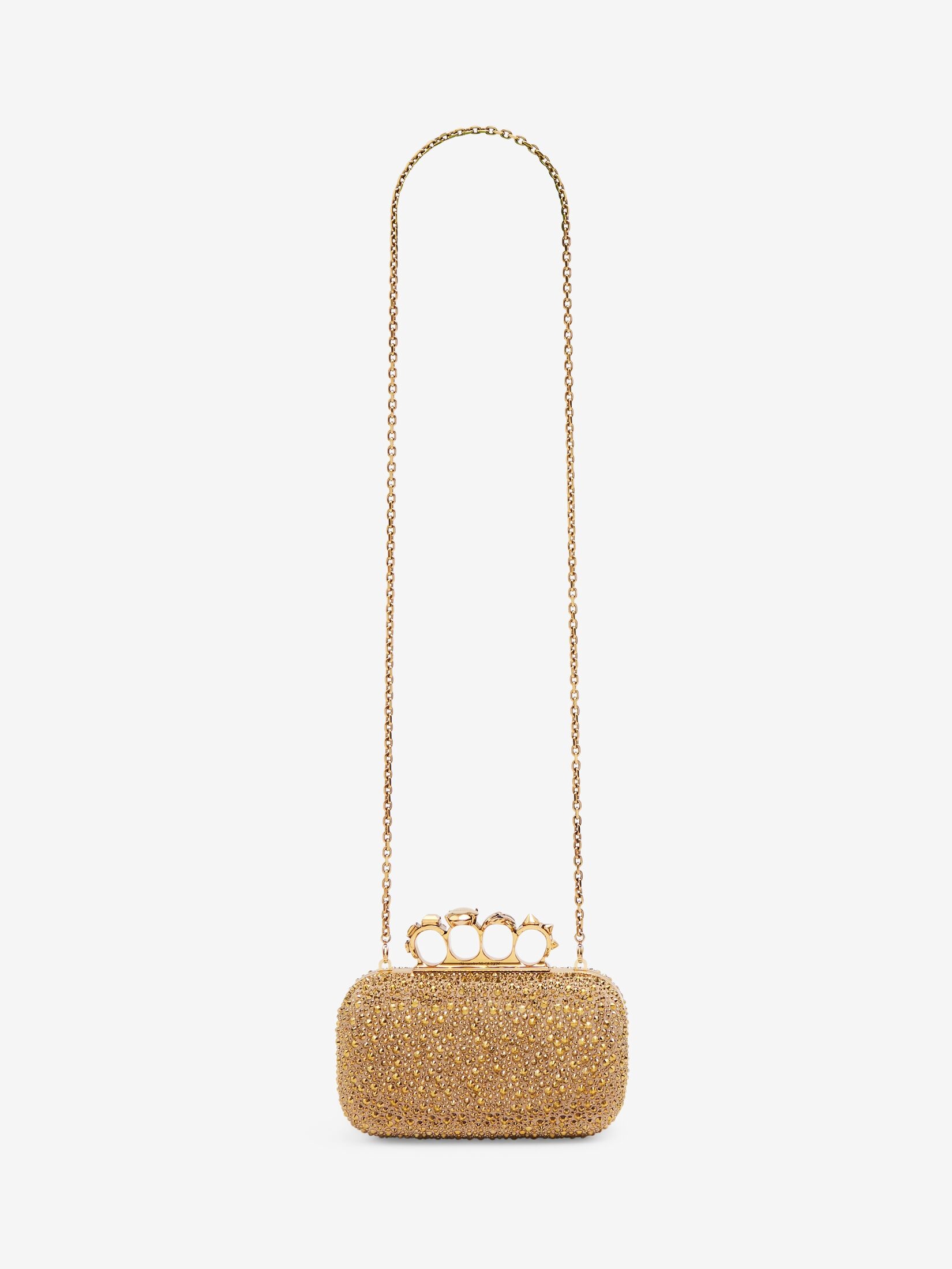 Women's Knuckle Clutch in Gold - 5
